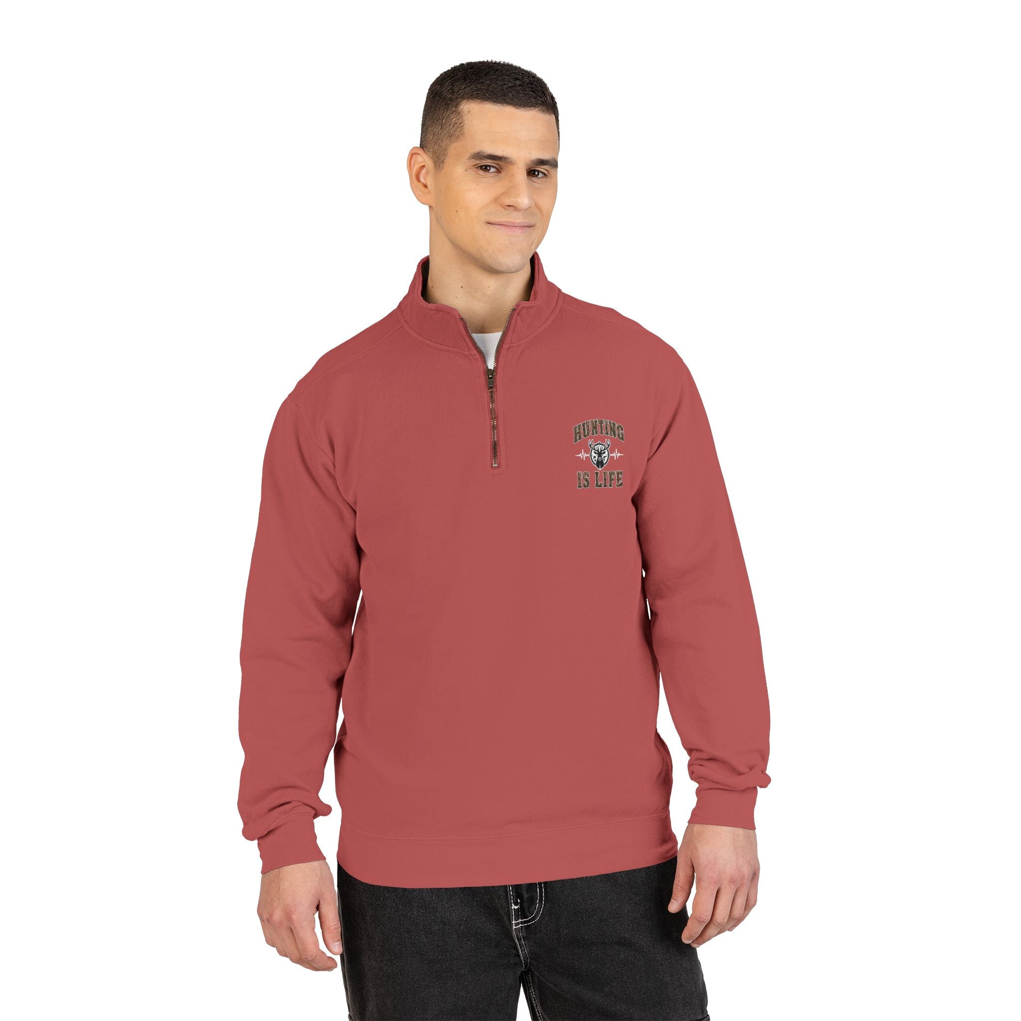 Hunting is Life Adult Quarter-Zip Sweatshirt