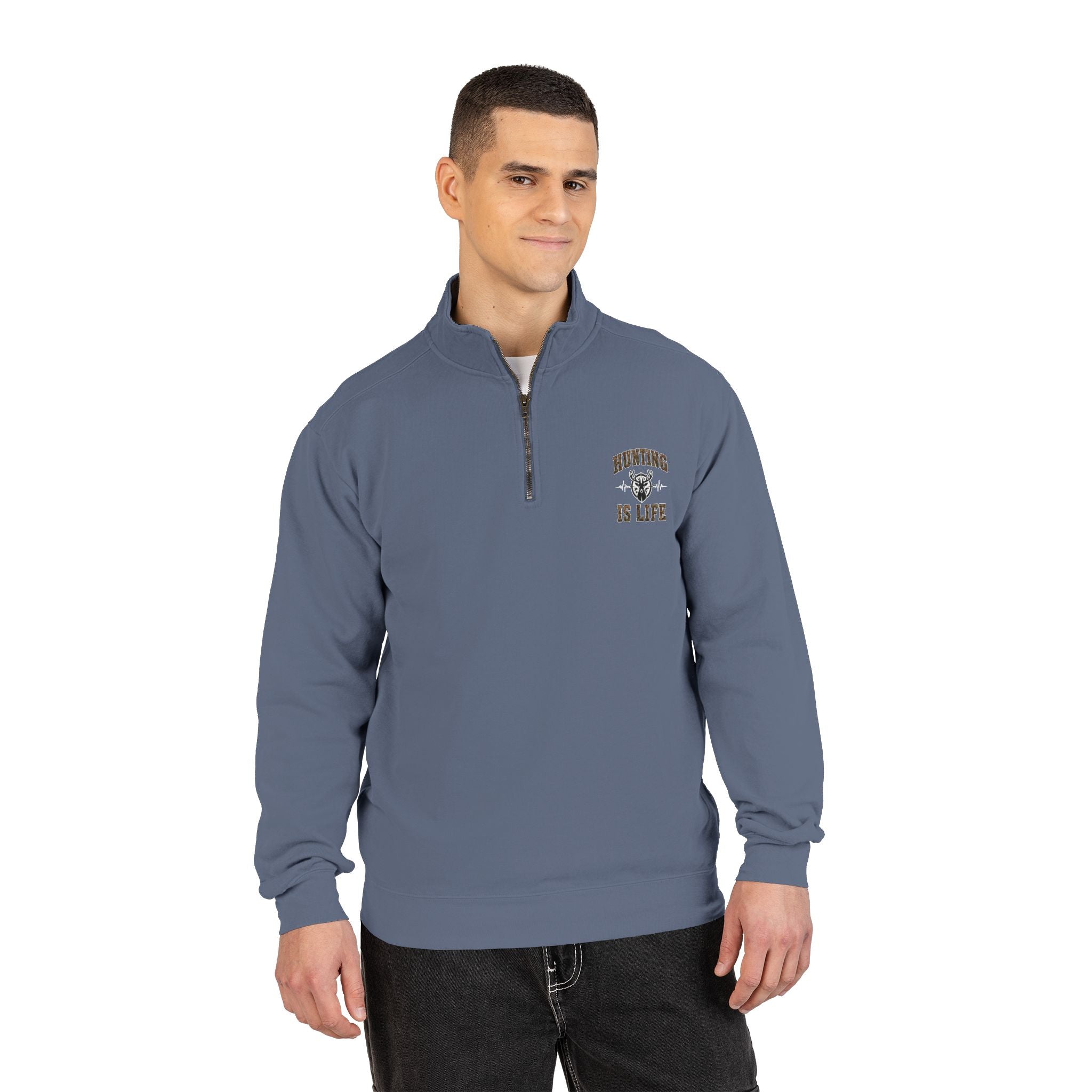 Hunting is Life Adult Quarter-Zip Sweatshirt