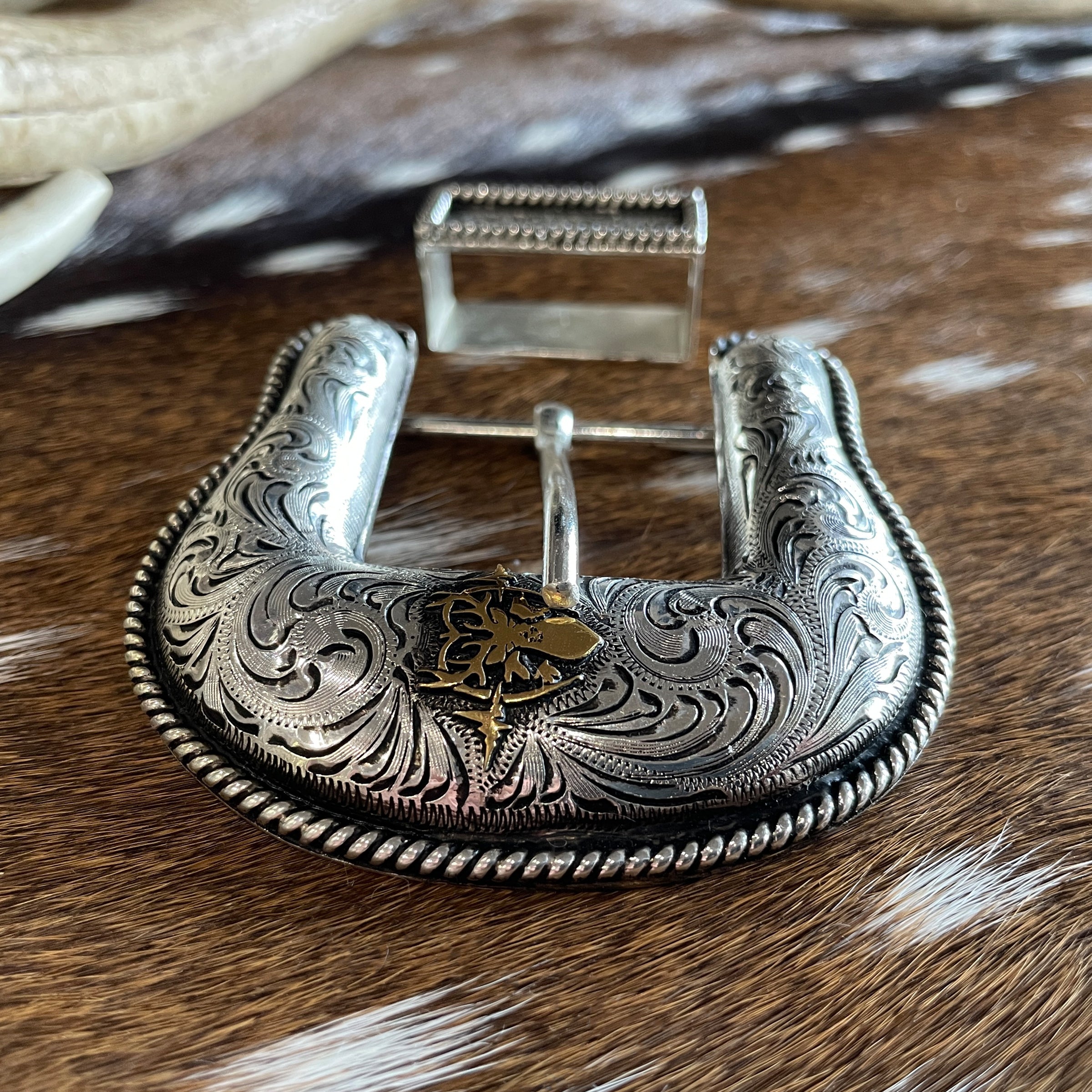 Heartbeat of a Hunter Domed Western Belt Buckle