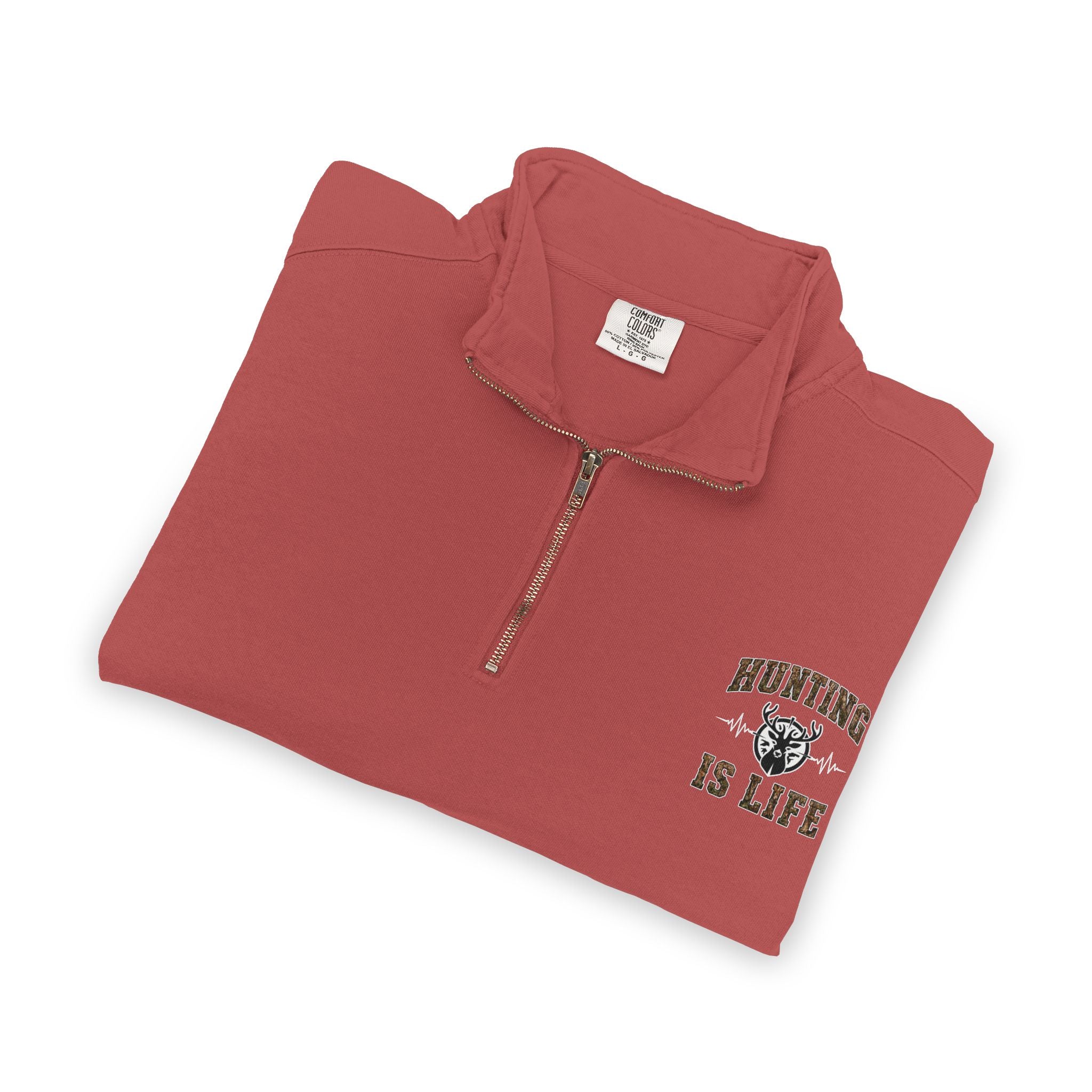 Hunting is Life Adult Quarter-Zip Sweatshirt
