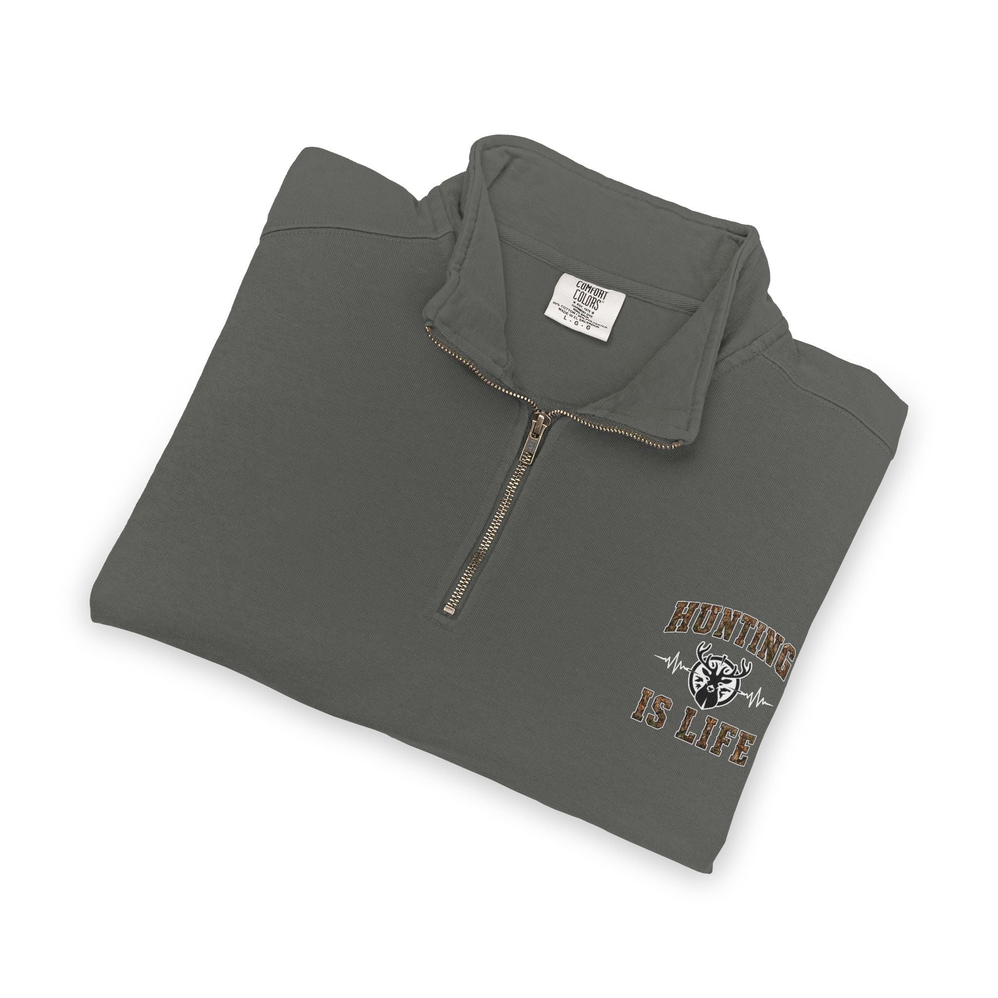 Hunting is Life Adult Quarter-Zip Sweatshirt