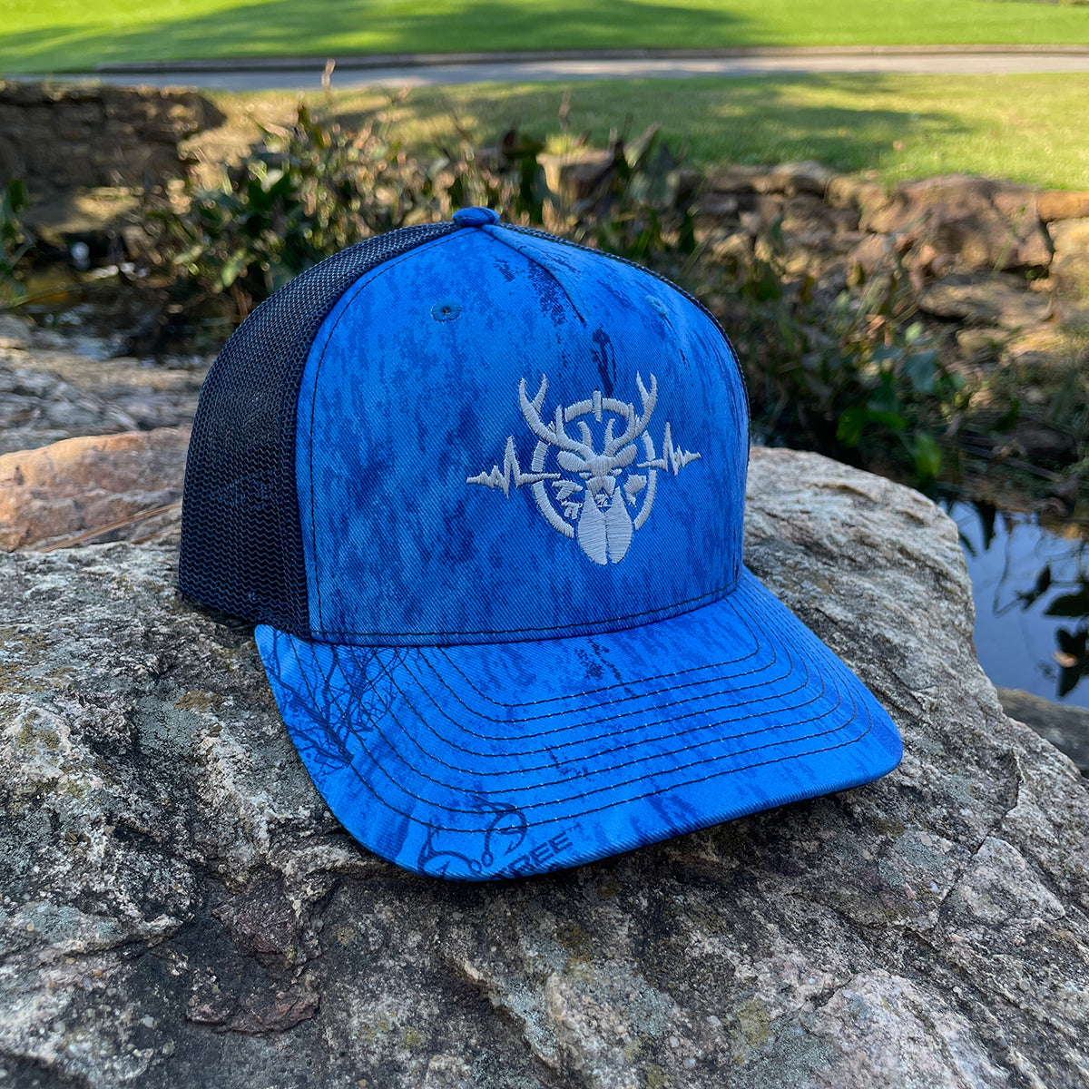 Heartbeat of a Hunter Realtree Fishing &  Black Trucker Cap