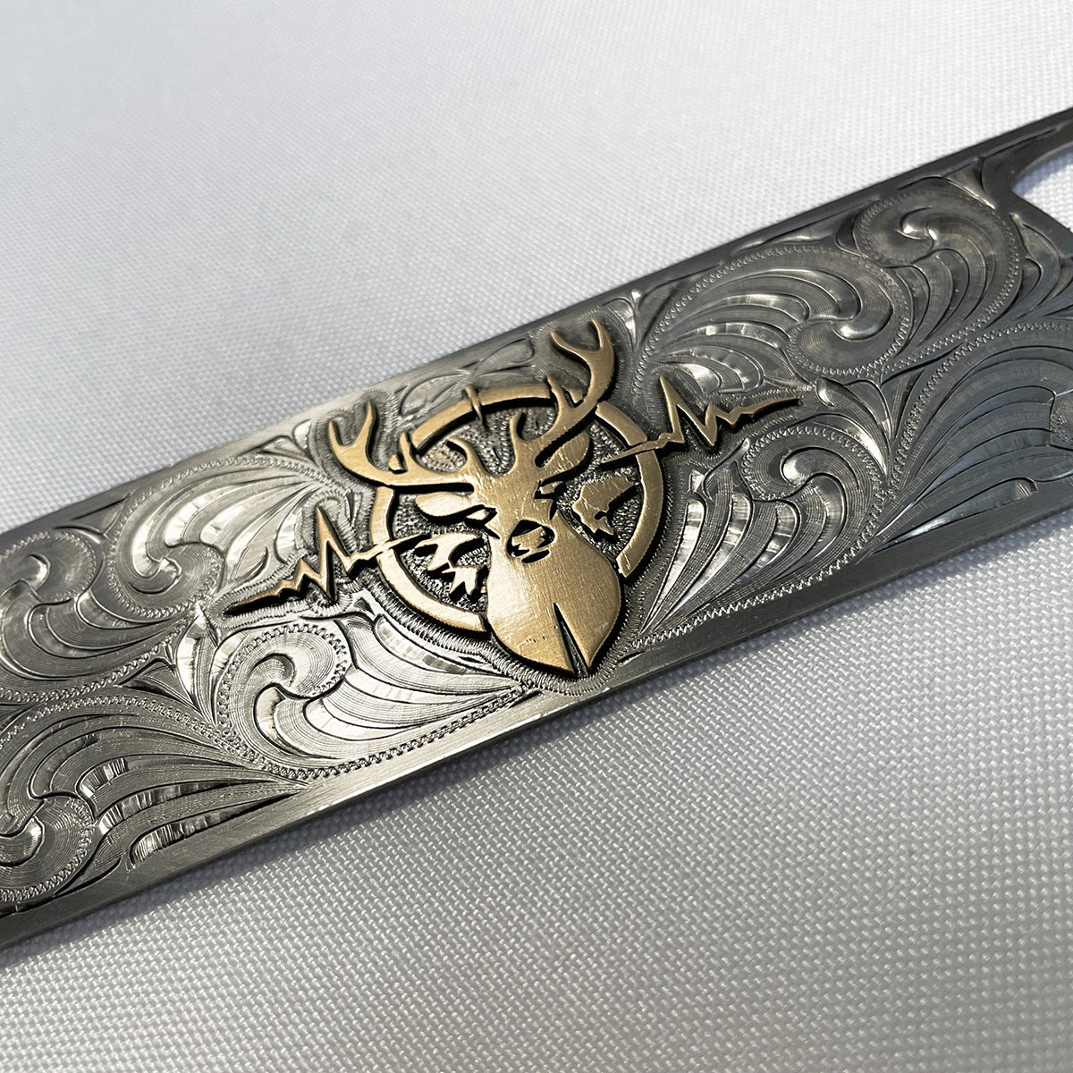 Heartbeat of a Hunter Rustic Western Style Bartender Bottle Opener