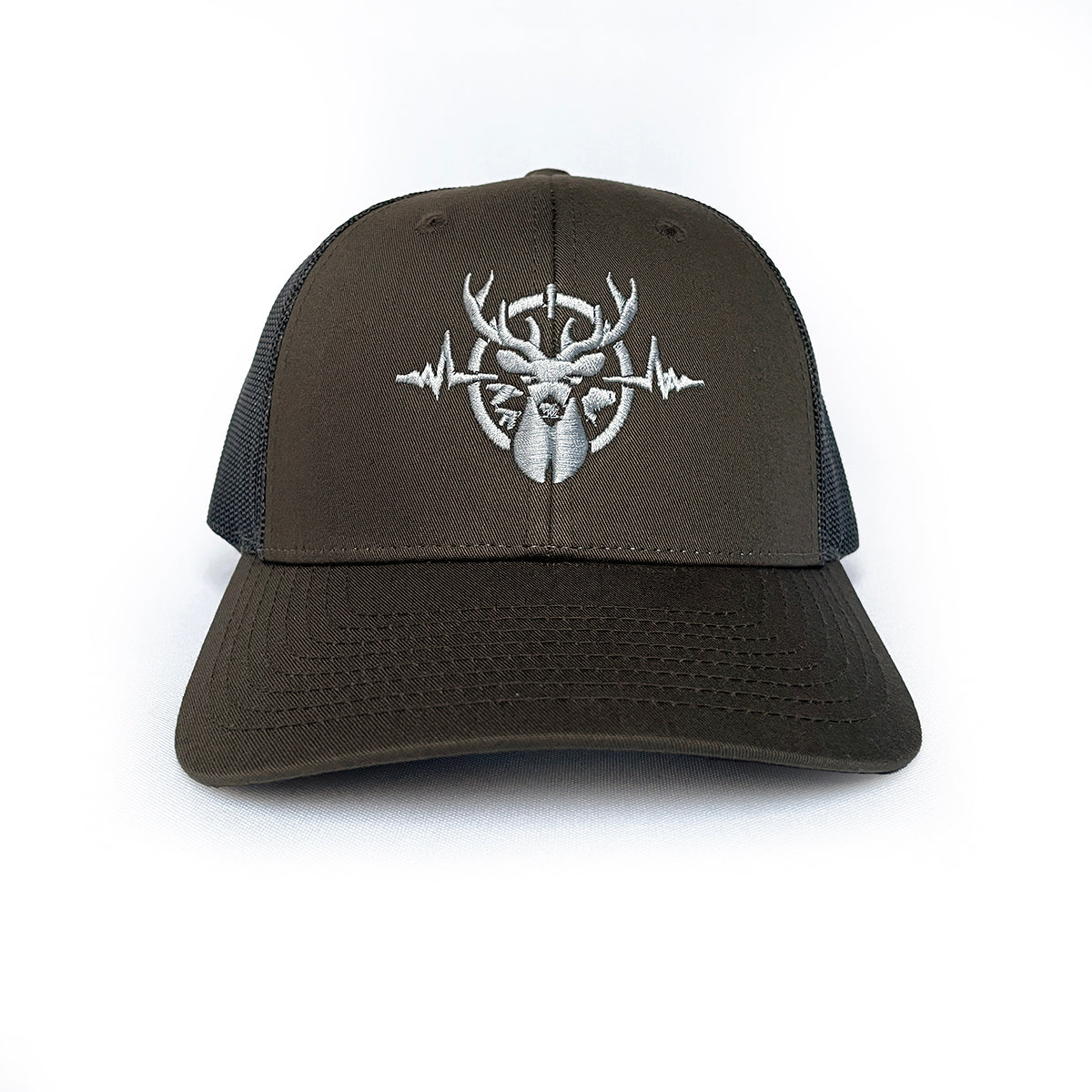 Heartbeat of a Hunter Chocolate Chip & Grey Brown Cap