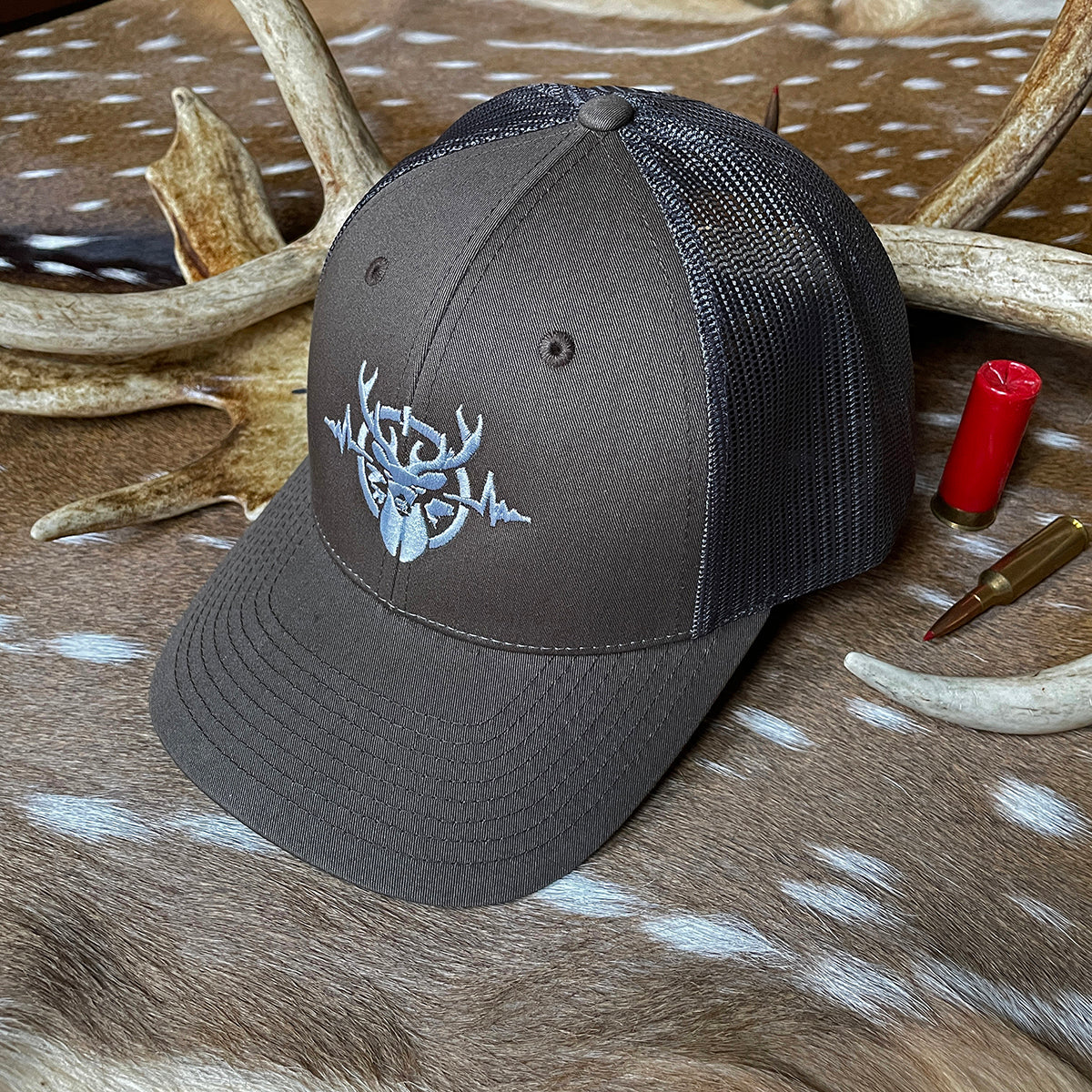 Heartbeat of a Hunter Chocolate Chip & Grey Brown Cap