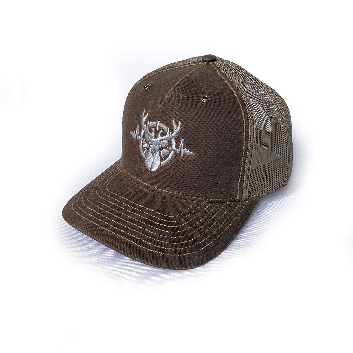 Heartbeat of a Hunter Brown & Khaki Trucker Cap