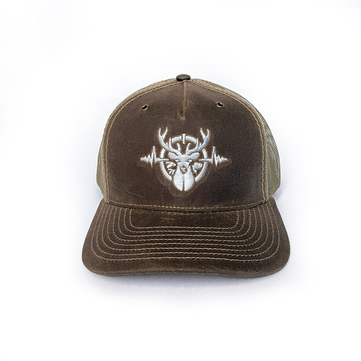 Heartbeat of a Hunter Brown & Khaki Trucker Cap