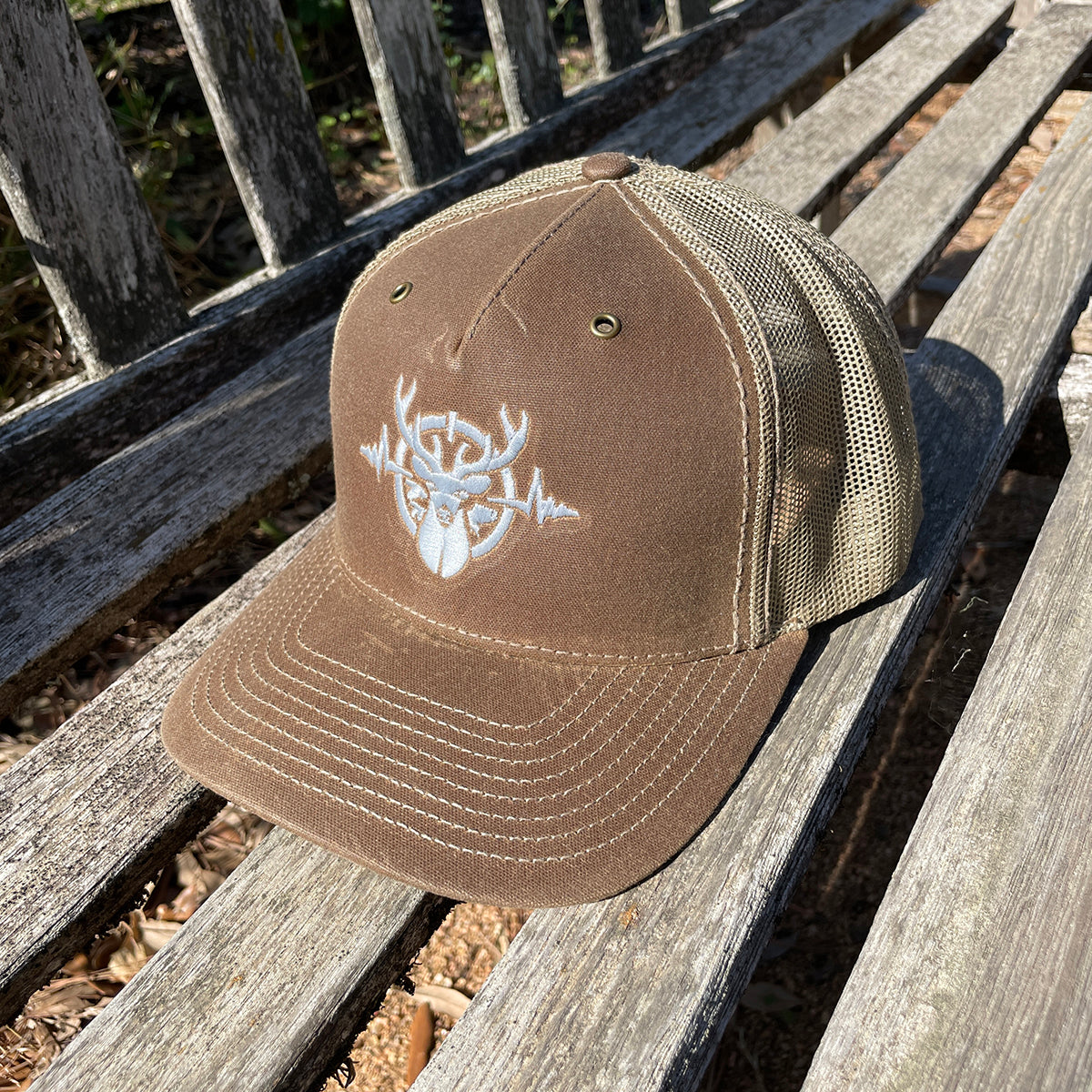 Heartbeat of a Hunter Brown & Khaki Trucker Cap