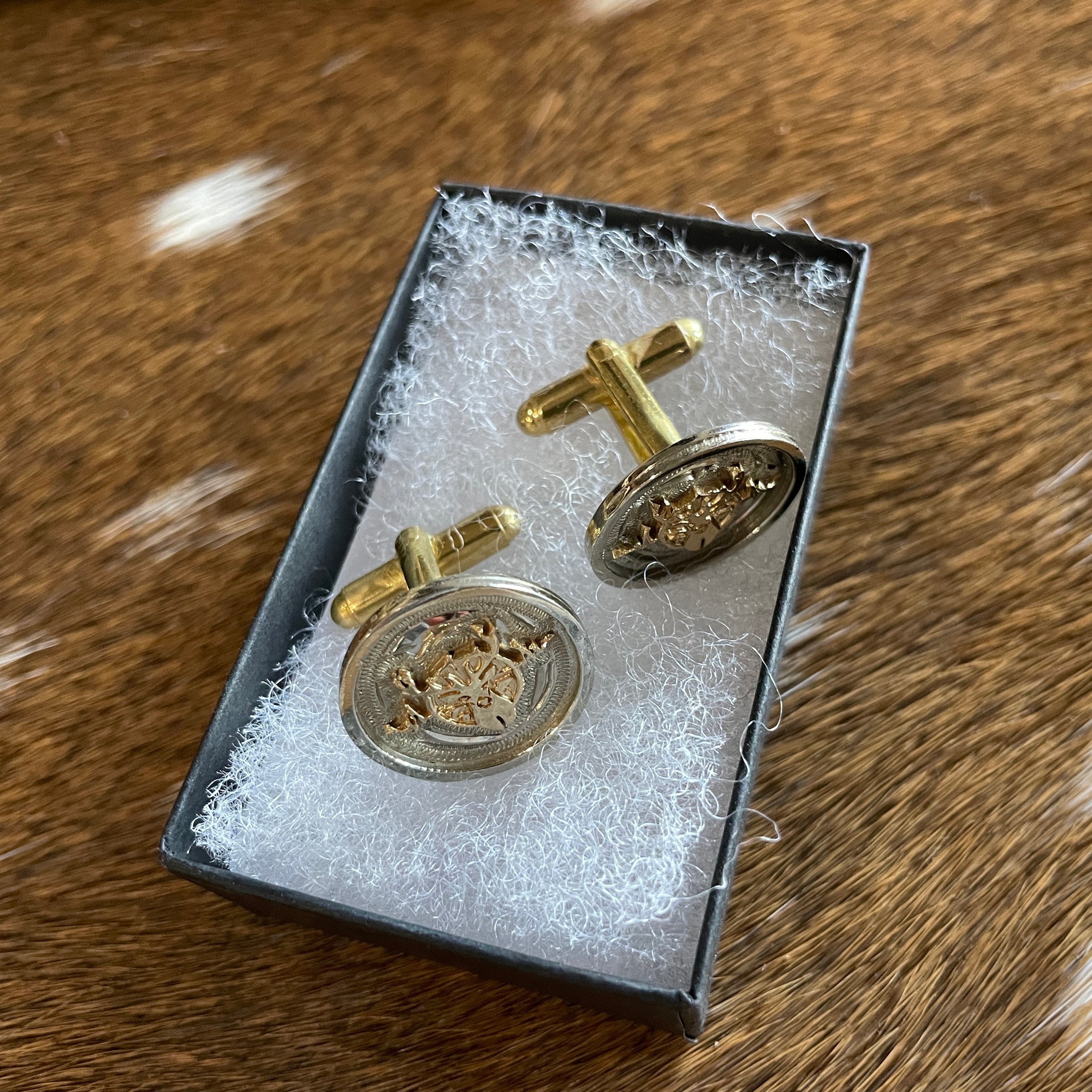 Heartbeat of a Hunter Button-Style Cuff Links