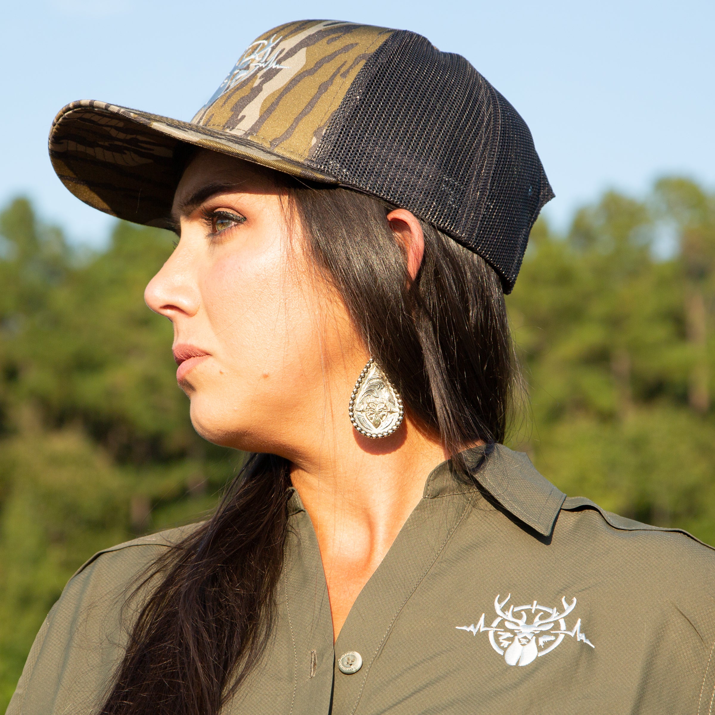 The Heartbeat of a Hunter Teardrop Earrings