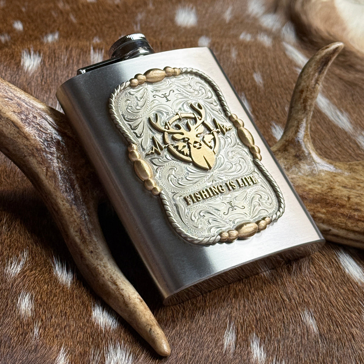 Fishing Is Life Flask