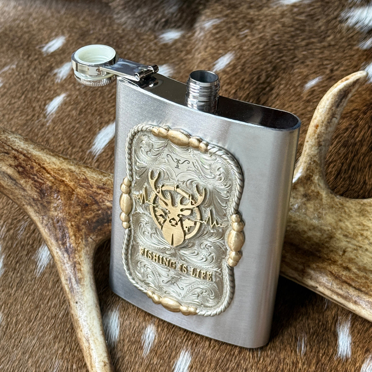 Fishing Is Life Flask