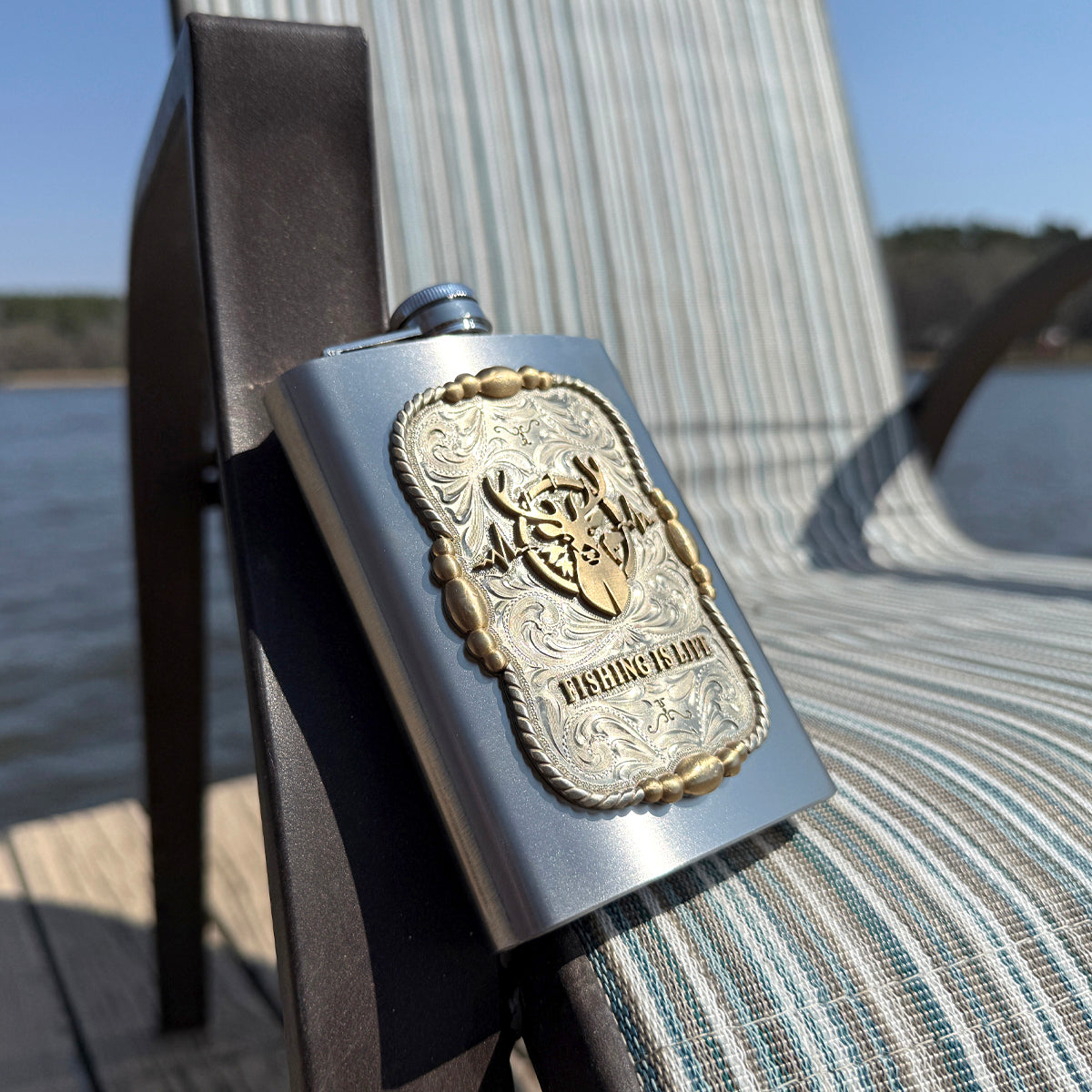 Fishing Is Life Flask