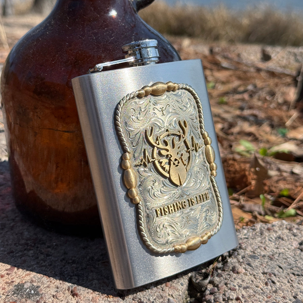 Fishing Is Life Flask