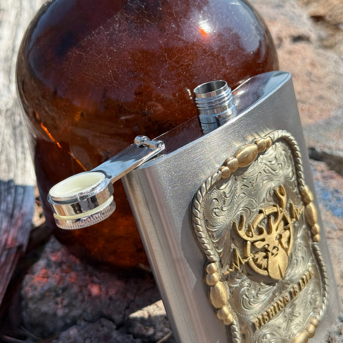 Fishing Is Life Flask