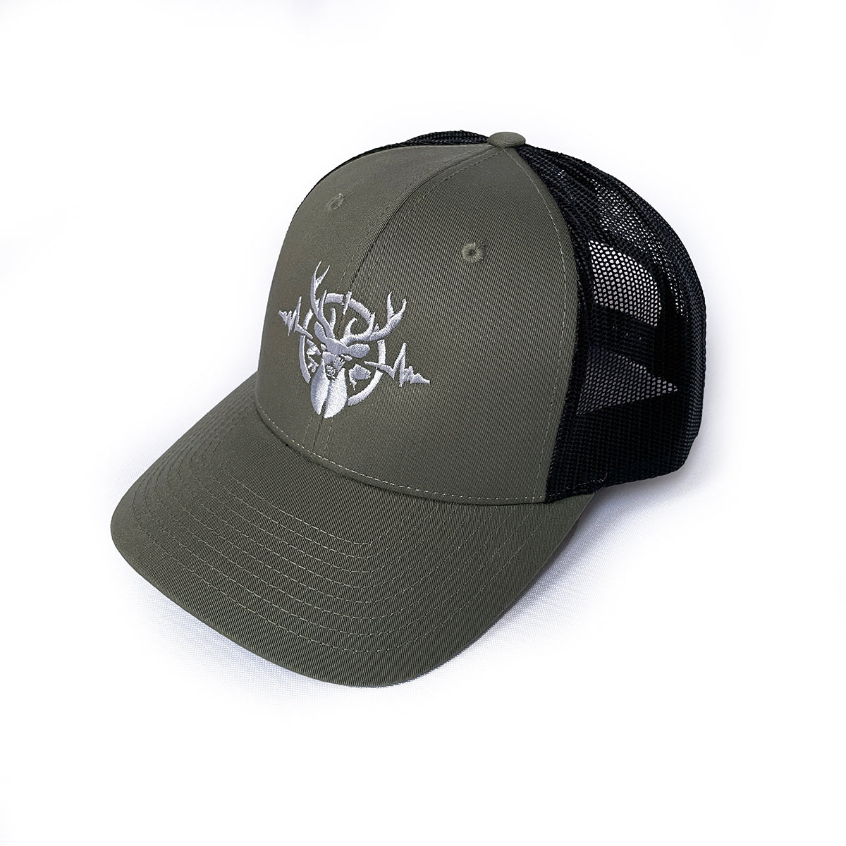 Heartbeat of a Hunter Loden & Black Trucker Cap