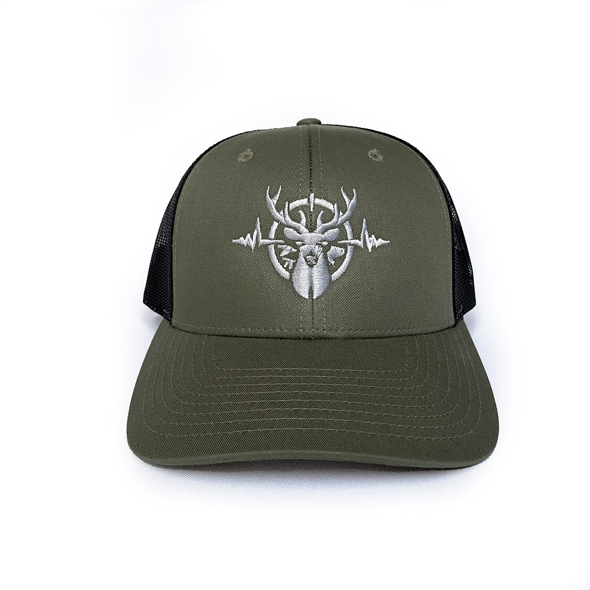 Heartbeat of a Hunter Loden & Black Trucker Cap