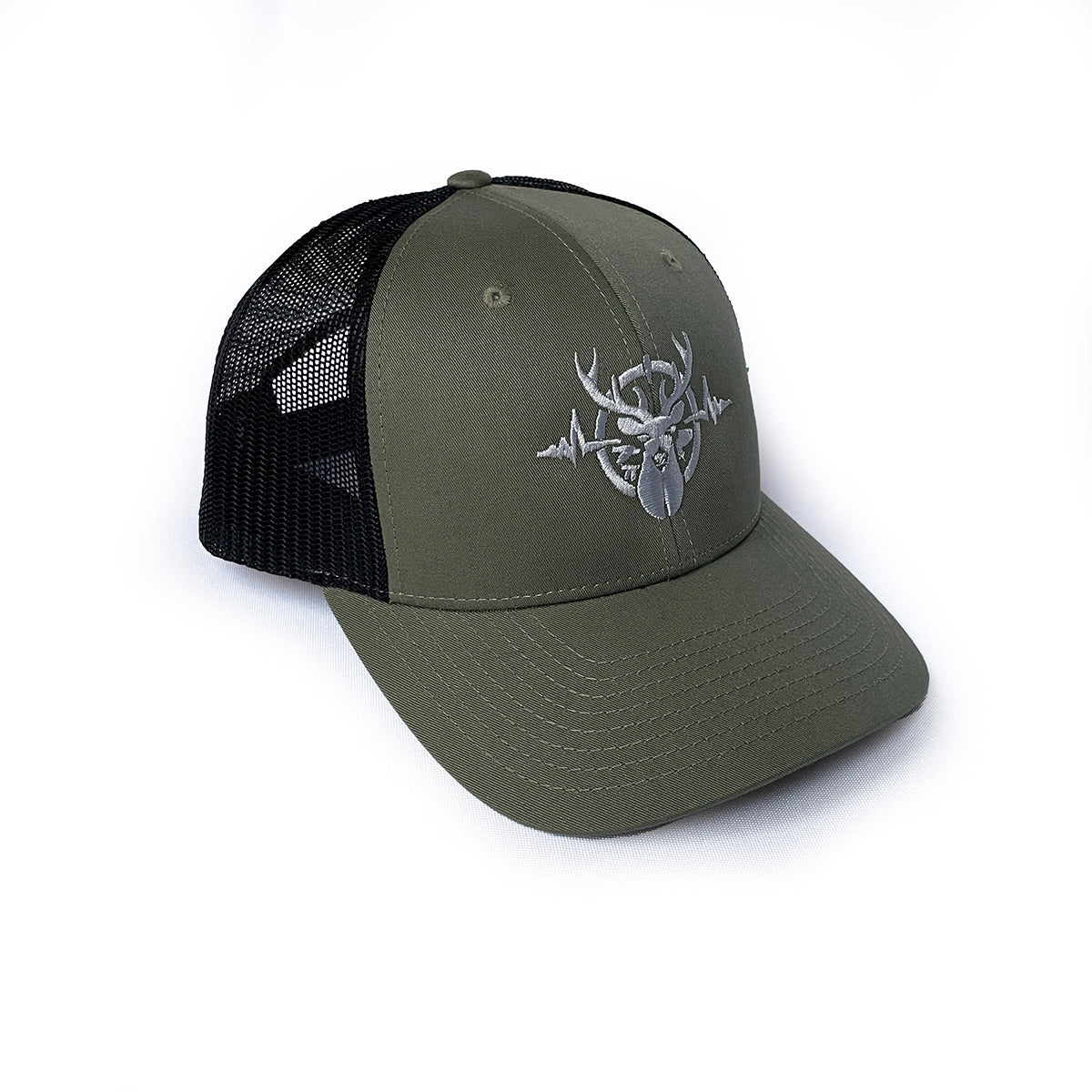 Heartbeat of a Hunter Loden & Black Trucker Cap