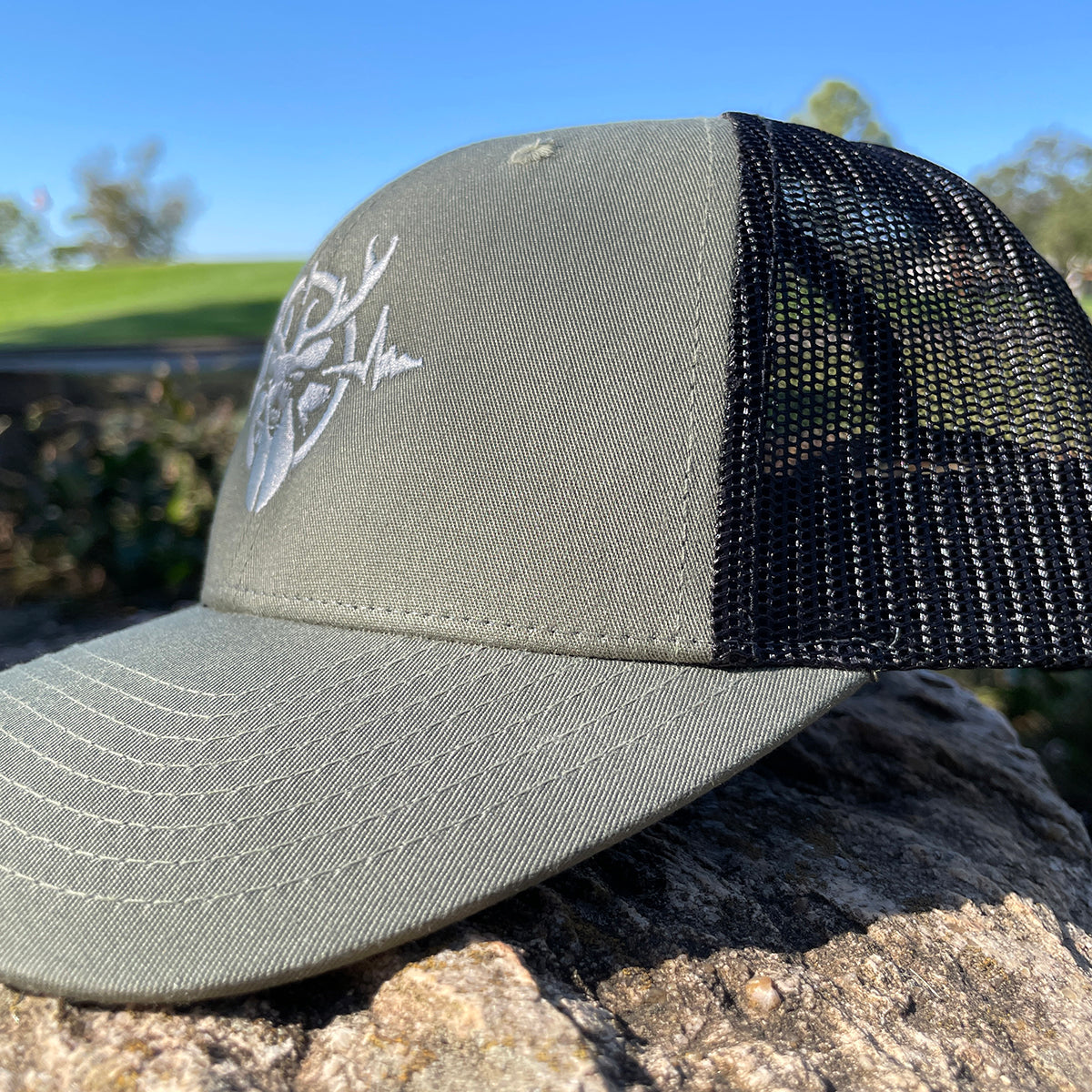 Heartbeat of a Hunter Loden & Black Trucker Cap