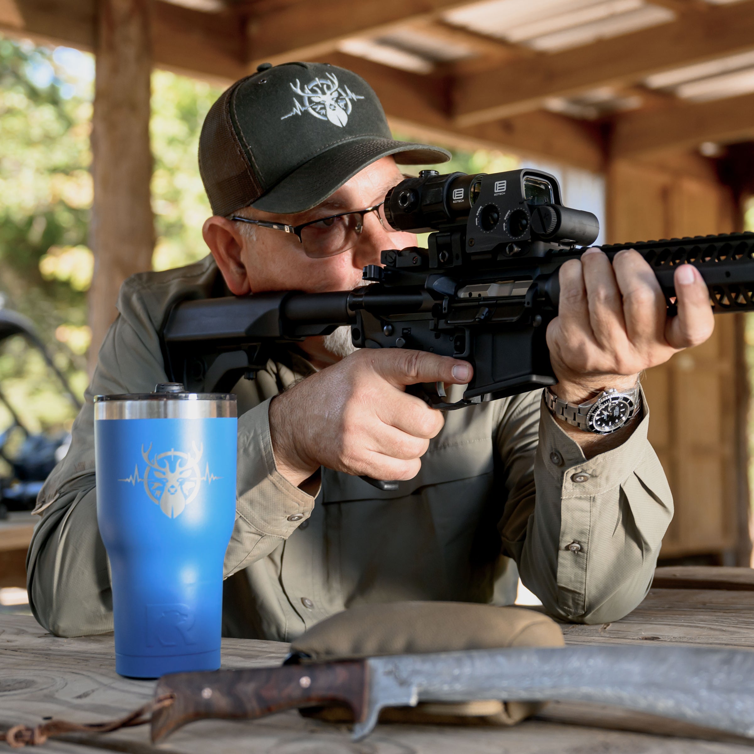 Heartbeat of a Hunter - Olive and Coffee