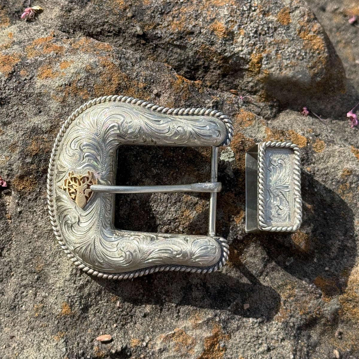 Heartbeat of a Hunter Domed Western Belt Buckle
