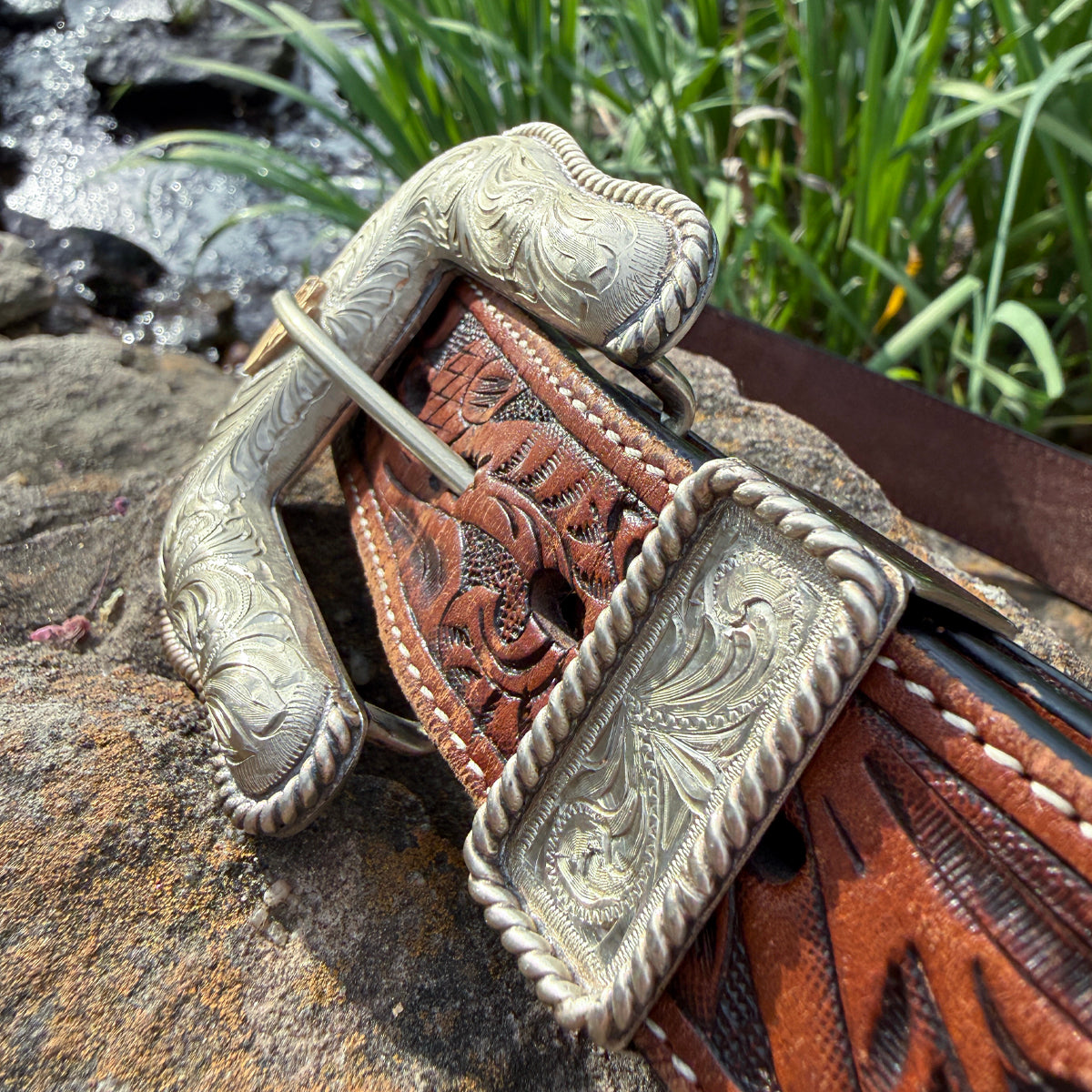 Heartbeat of a Hunter Domed Western Belt Buckle