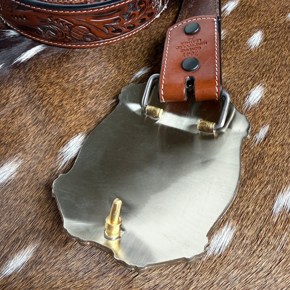 Heartbeat of a Hunter Western Turquoise Belt Buckle