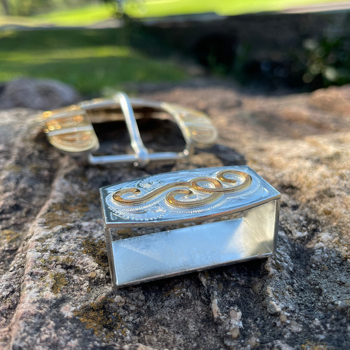 Heartbeat of a Hunter Large Traditional Belt Buckle