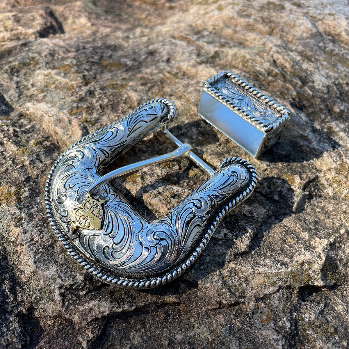 Heartbeat of a Hunter Domed Western Belt Buckle