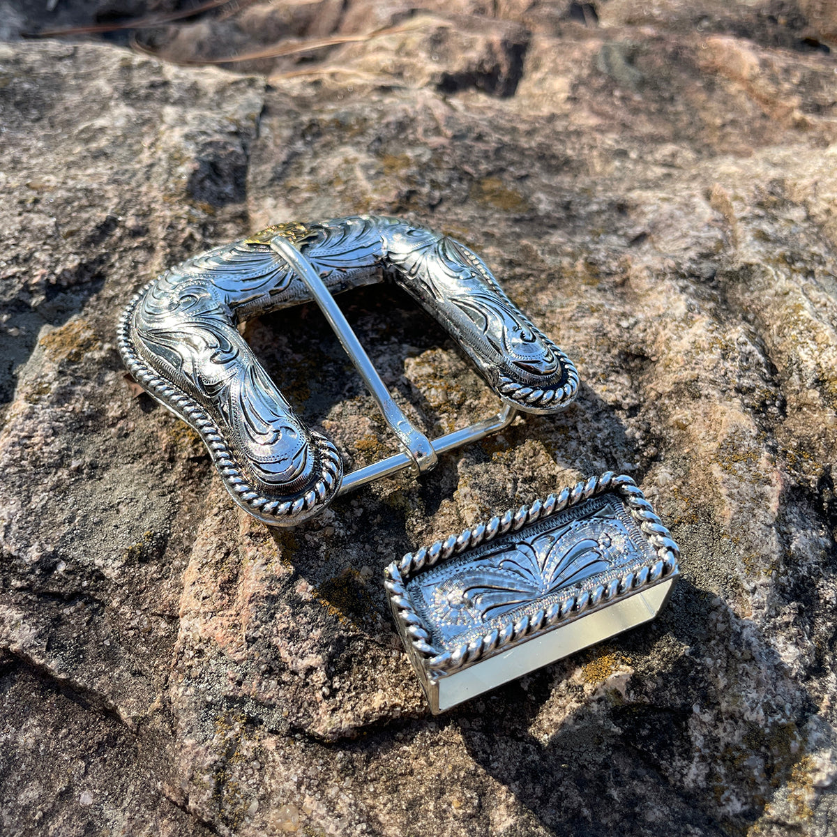 Heartbeat of a Hunter Domed Western Belt Buckle