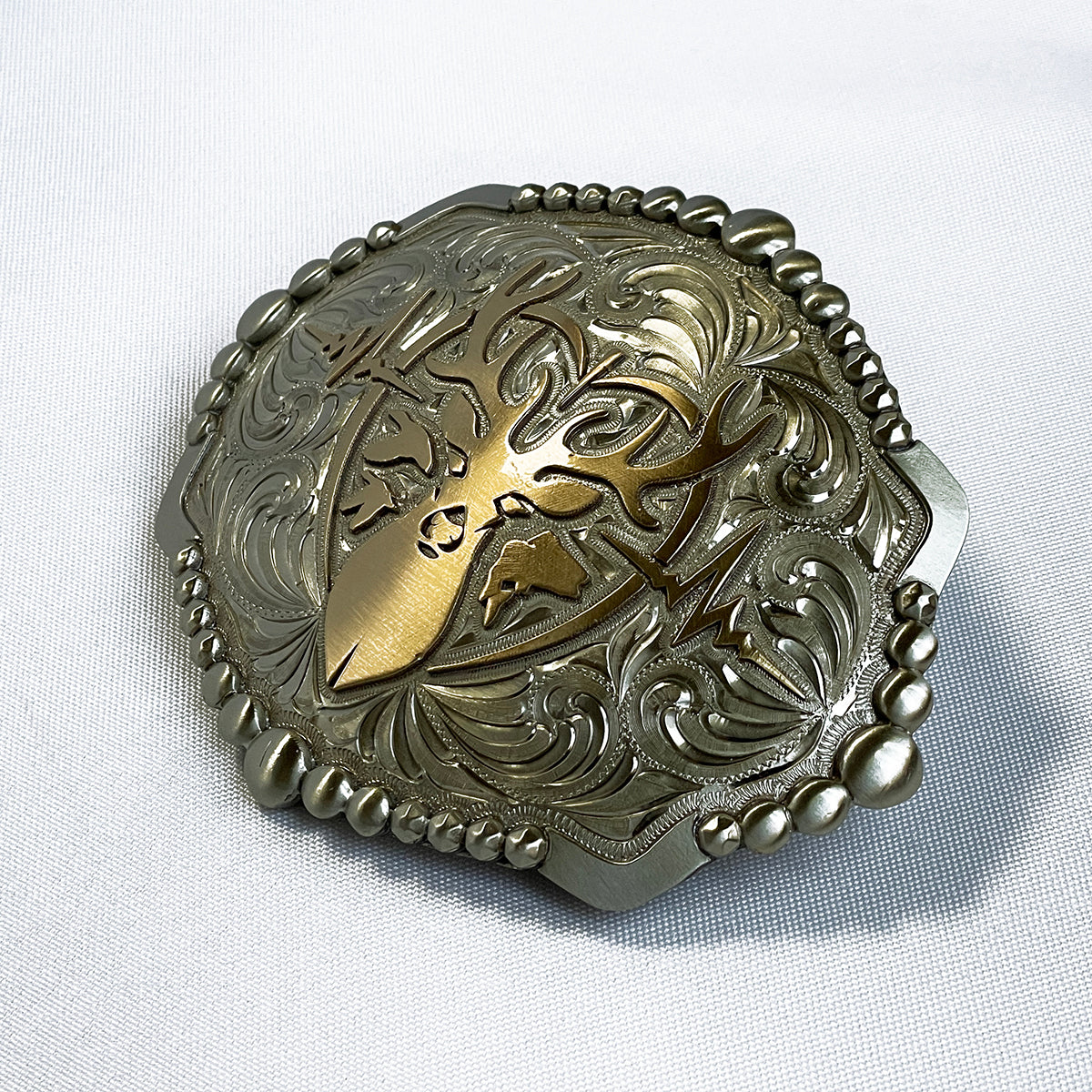 Heartbeat of a Hunter Large Elipse Belt Buckle