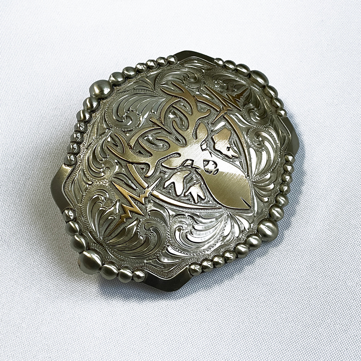 Heartbeat of a Hunter Large Elipse Belt Buckle