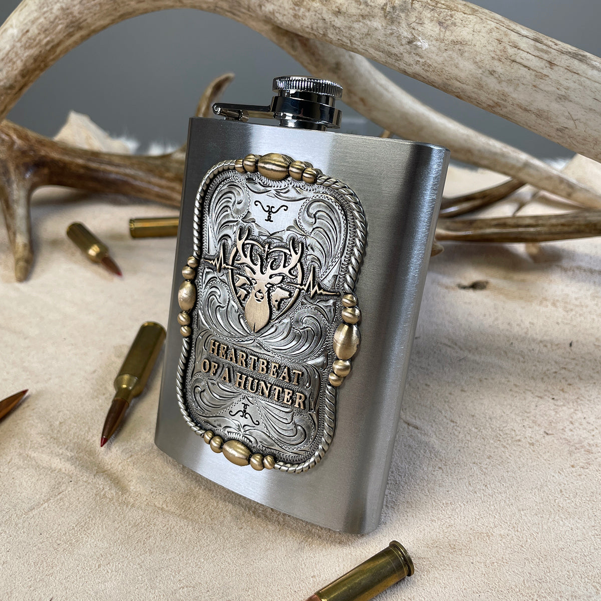 Heartbeat of a Hunter Flask