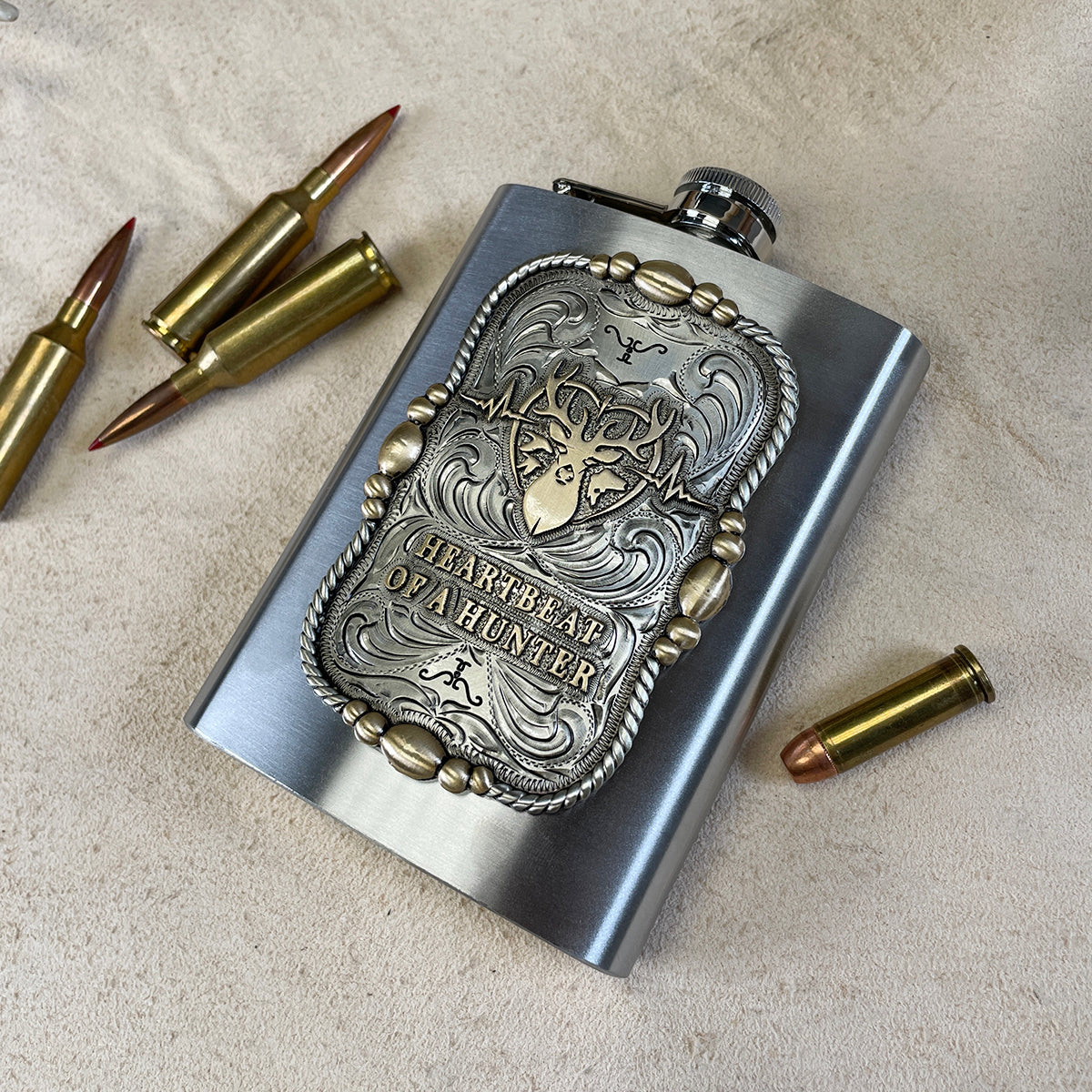 Heartbeat of a Hunter Flask