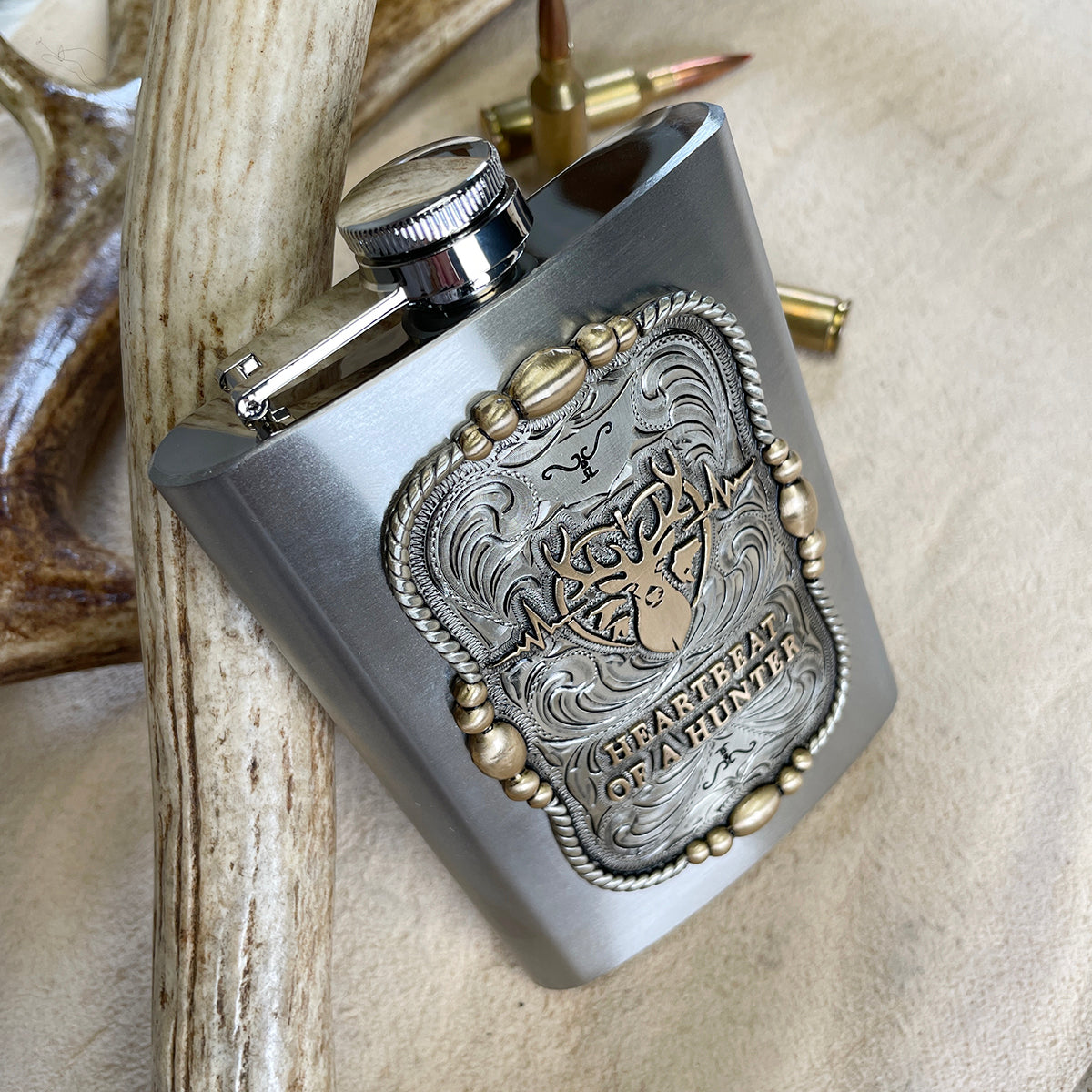 Heartbeat of a Hunter Flask