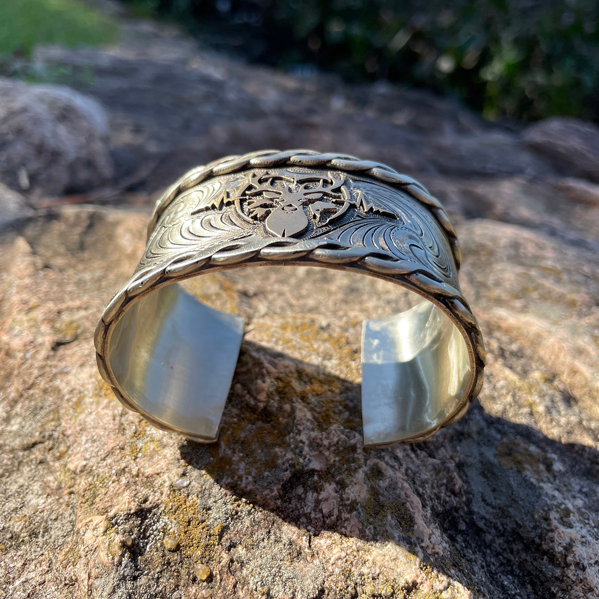 Heartbeat of a Hunter Women Cuff Bracelet