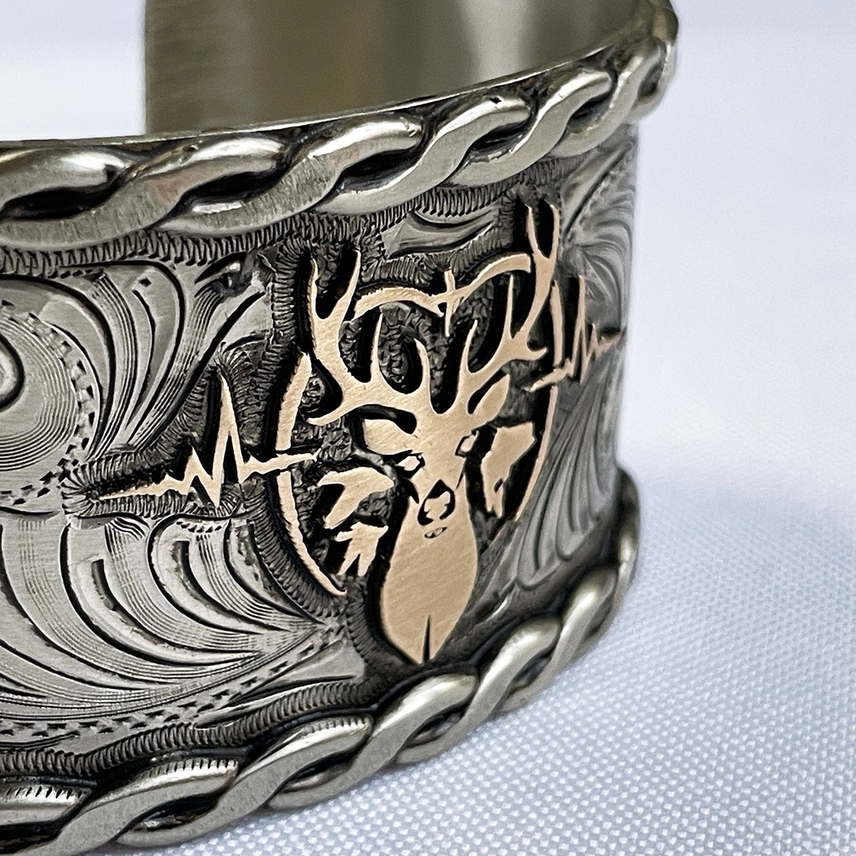 Heartbeat of a Hunter Women Cuff Bracelet