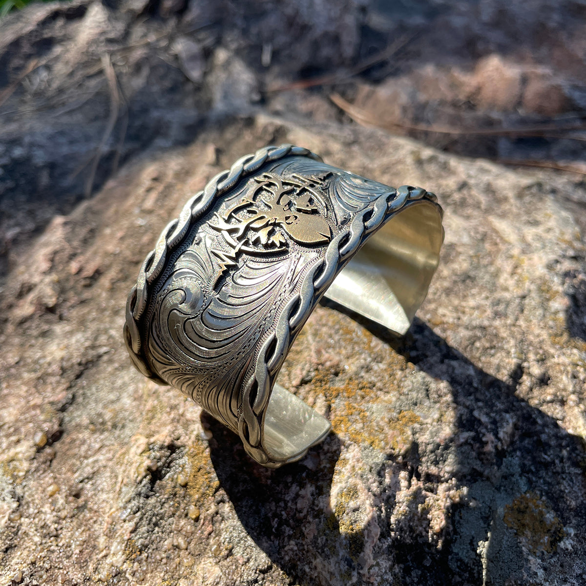 Heartbeat of a Hunter Women Cuff Bracelet