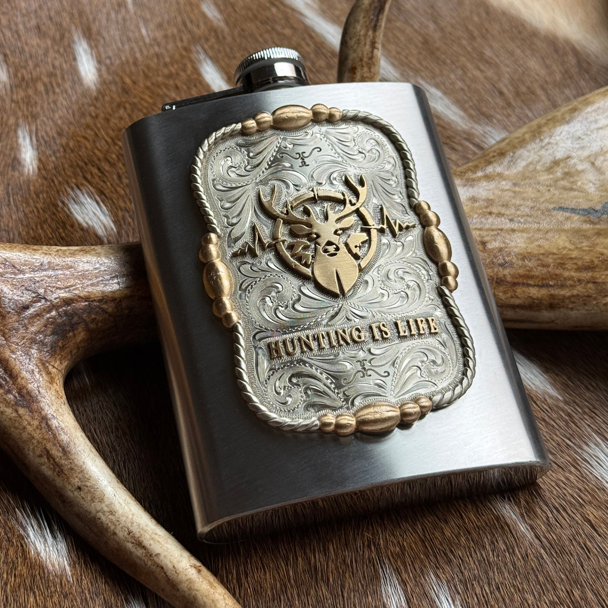 Hunting Is Life Flask