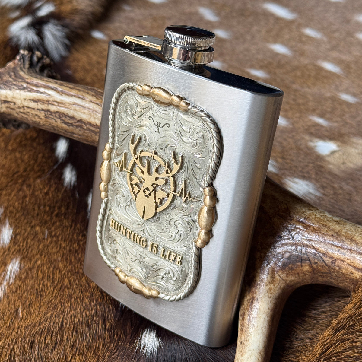 Hunting Is Life Flask