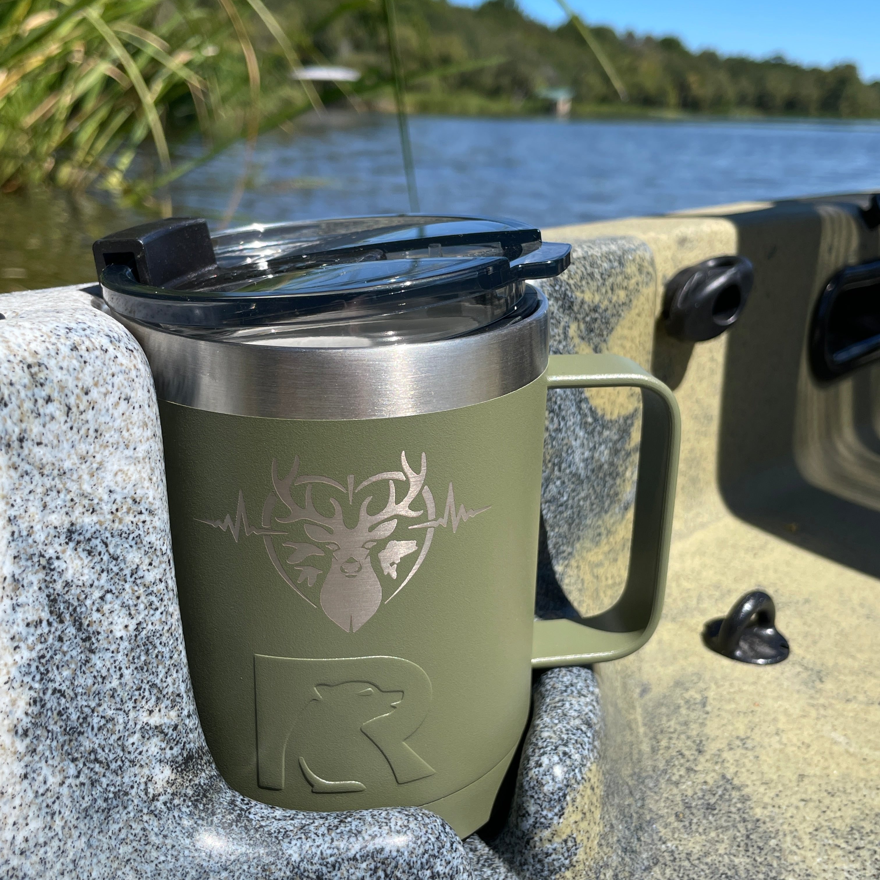 Heartbeat of a Hunter Essential Coffee Mug – Your Perfect Companion for On-the-Go Beverages