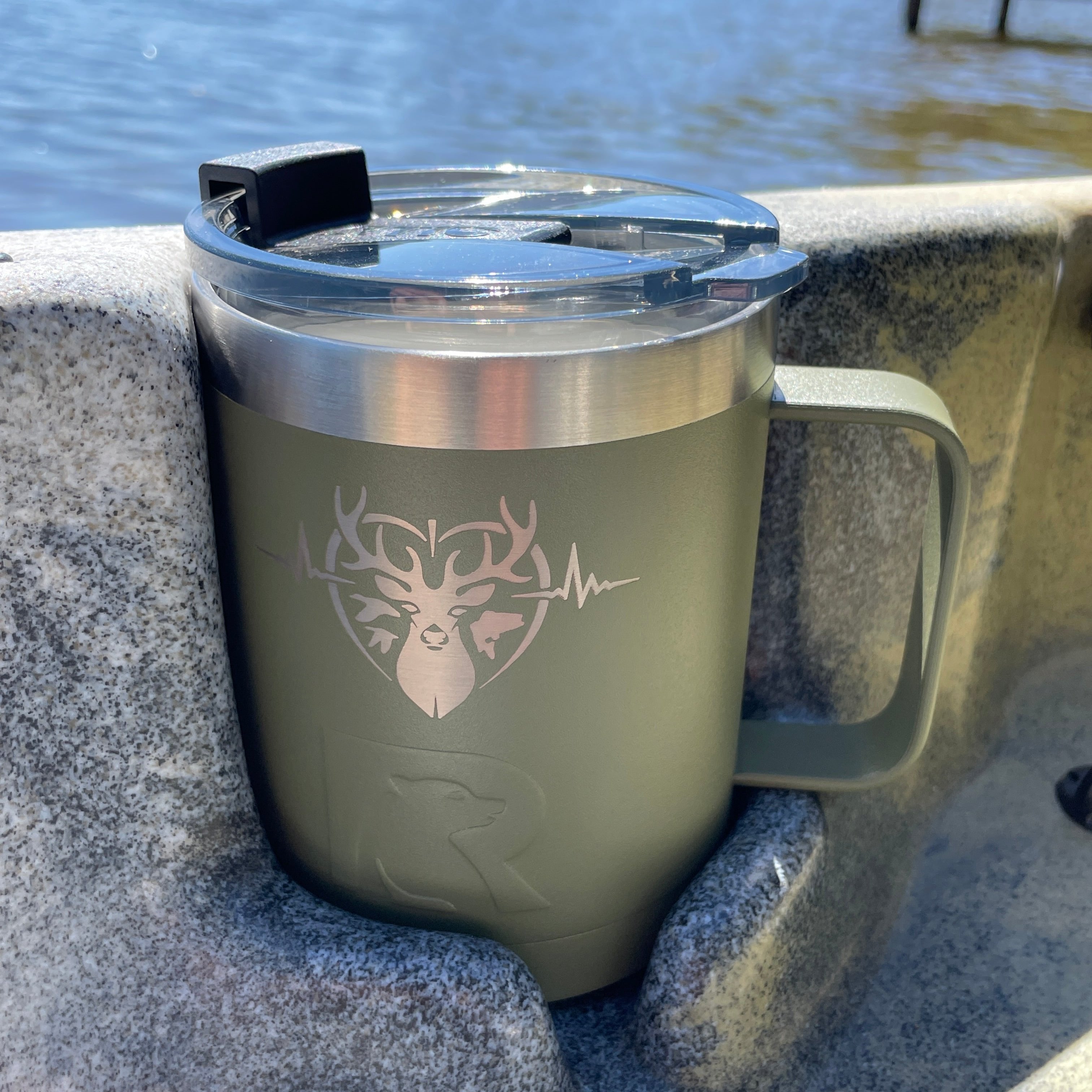 Heartbeat of a Hunter Essential Coffee Mug – Your Perfect Companion for On-the-Go Beverages
