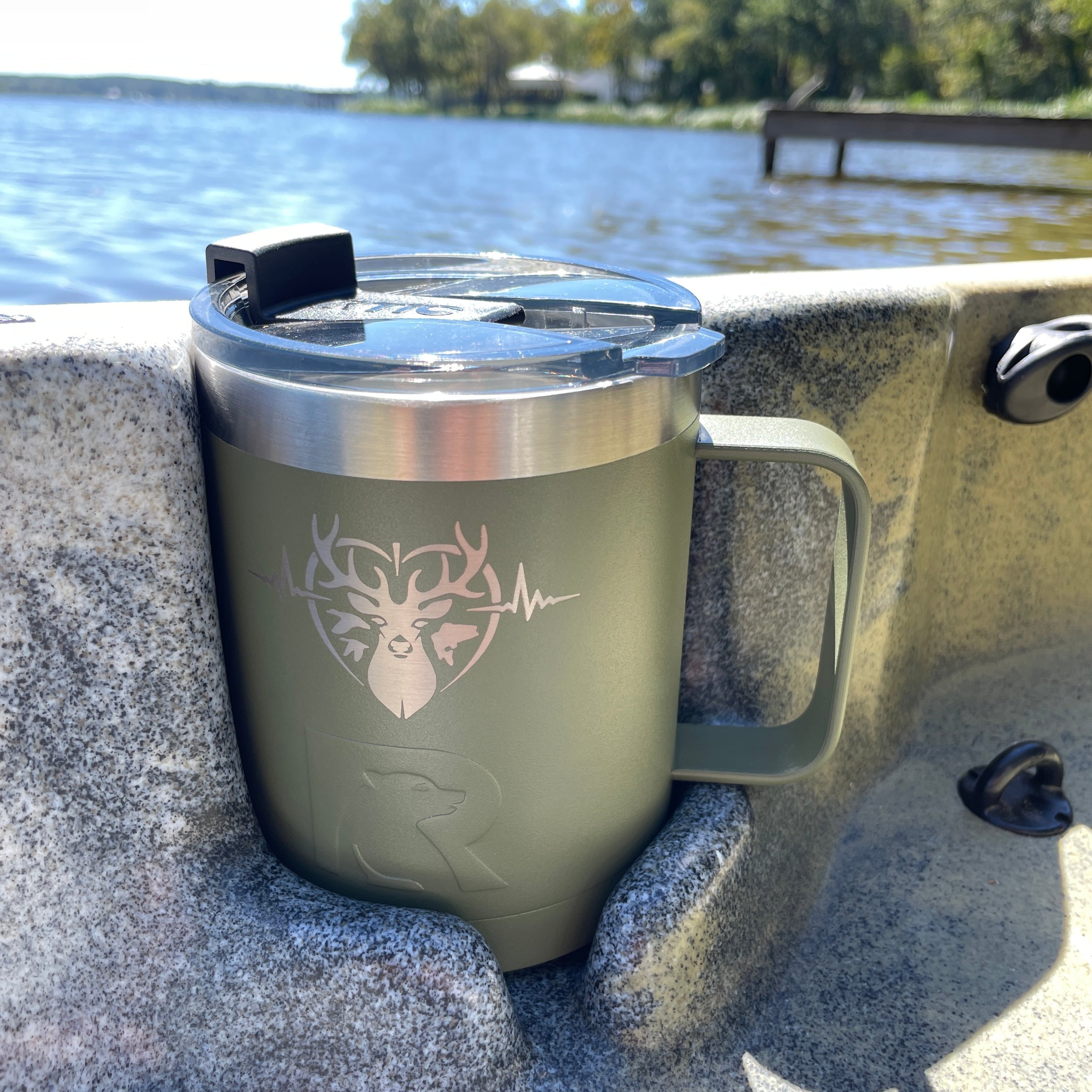Heartbeat of a Hunter Essential Coffee Mug – Your Perfect Companion for On-the-Go Beverages