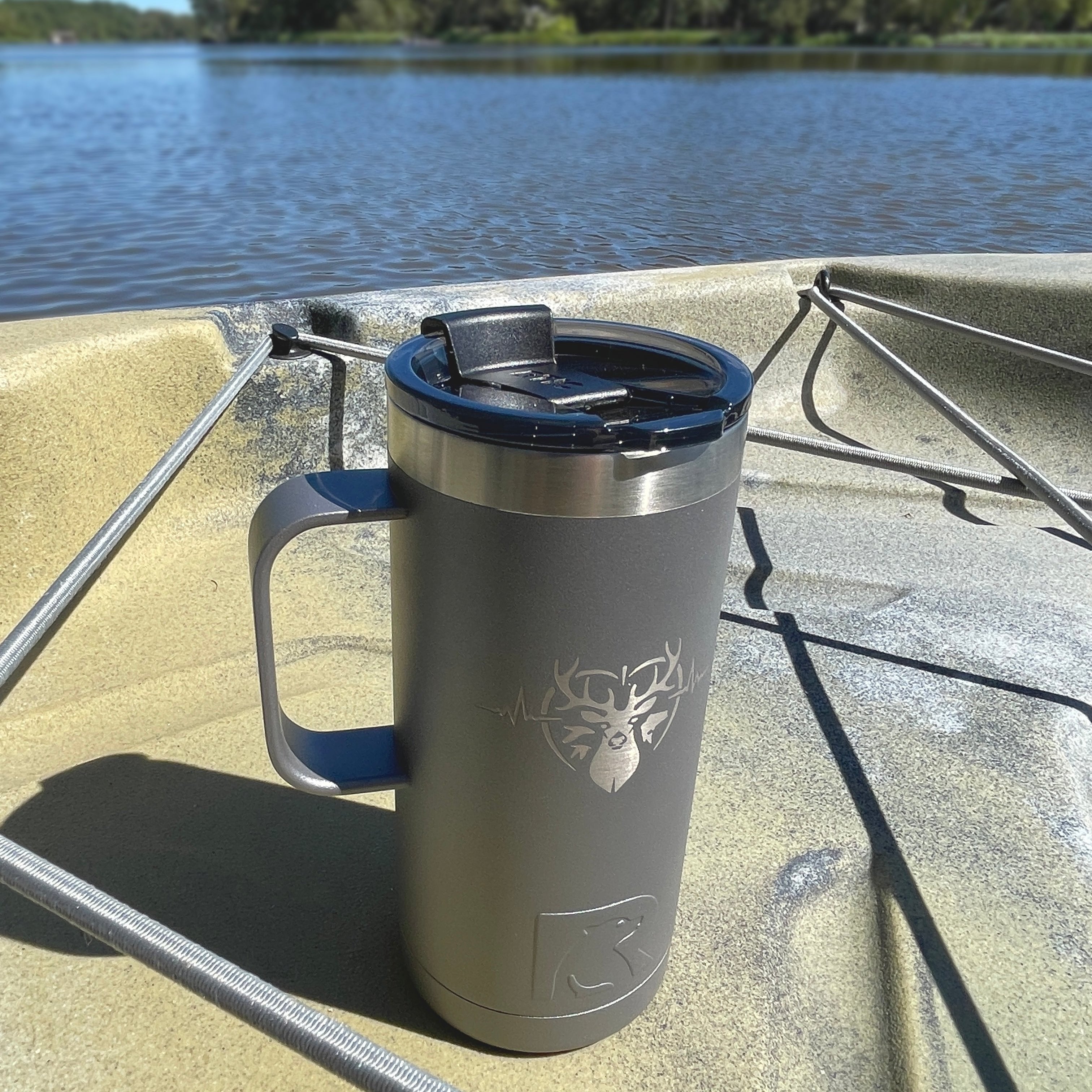 Heartbeat of a Hunter 16oz. Road Trip Travel Mug