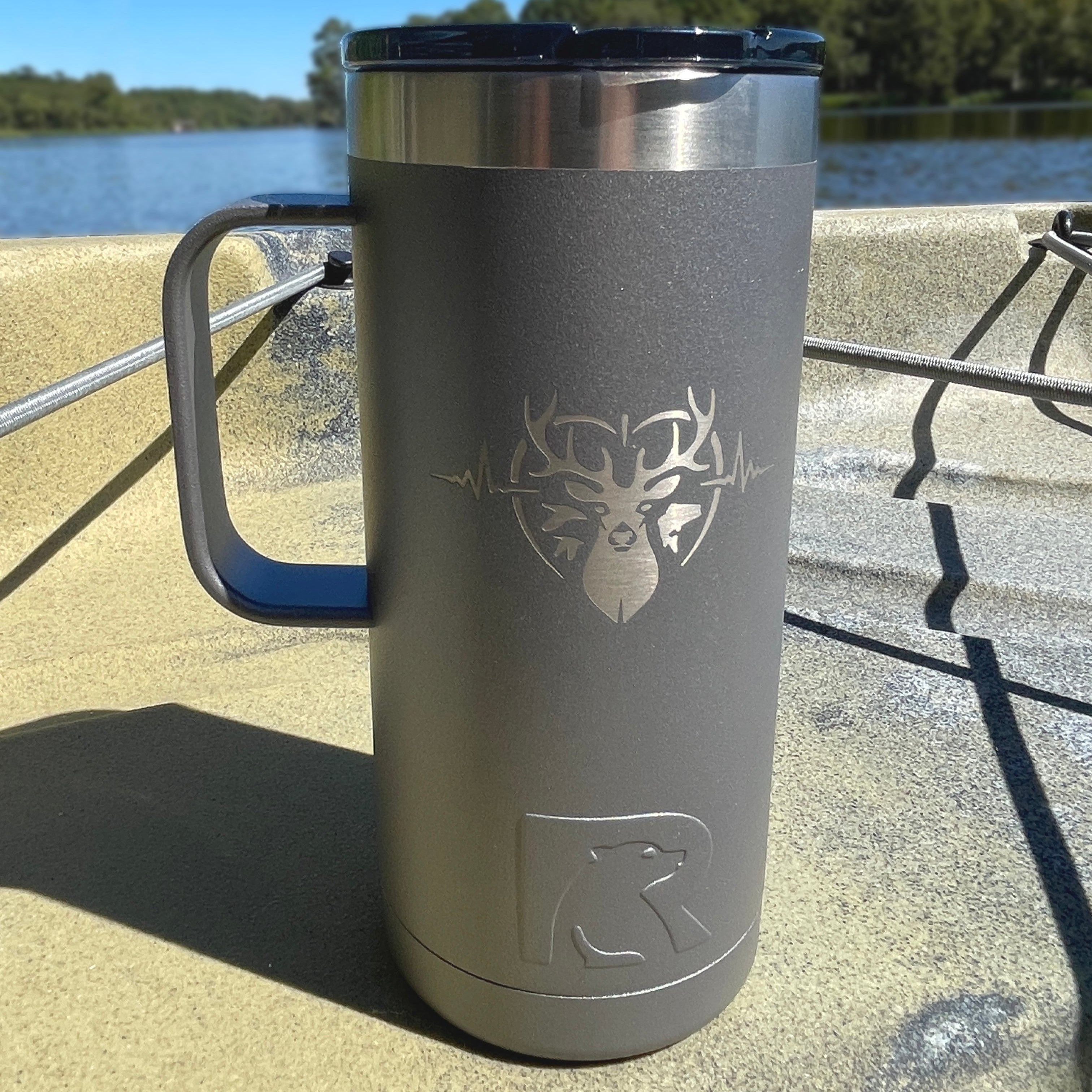 Heartbeat of a Hunter 16oz. Road Trip Travel Mug