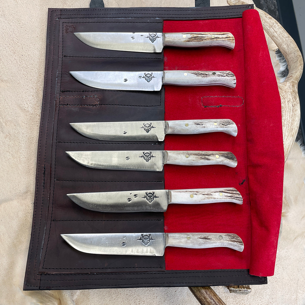 Heartbeat of a Hunter "The Wranglers" Steak Knives – Elevate Your Dining Experience in the Wild
