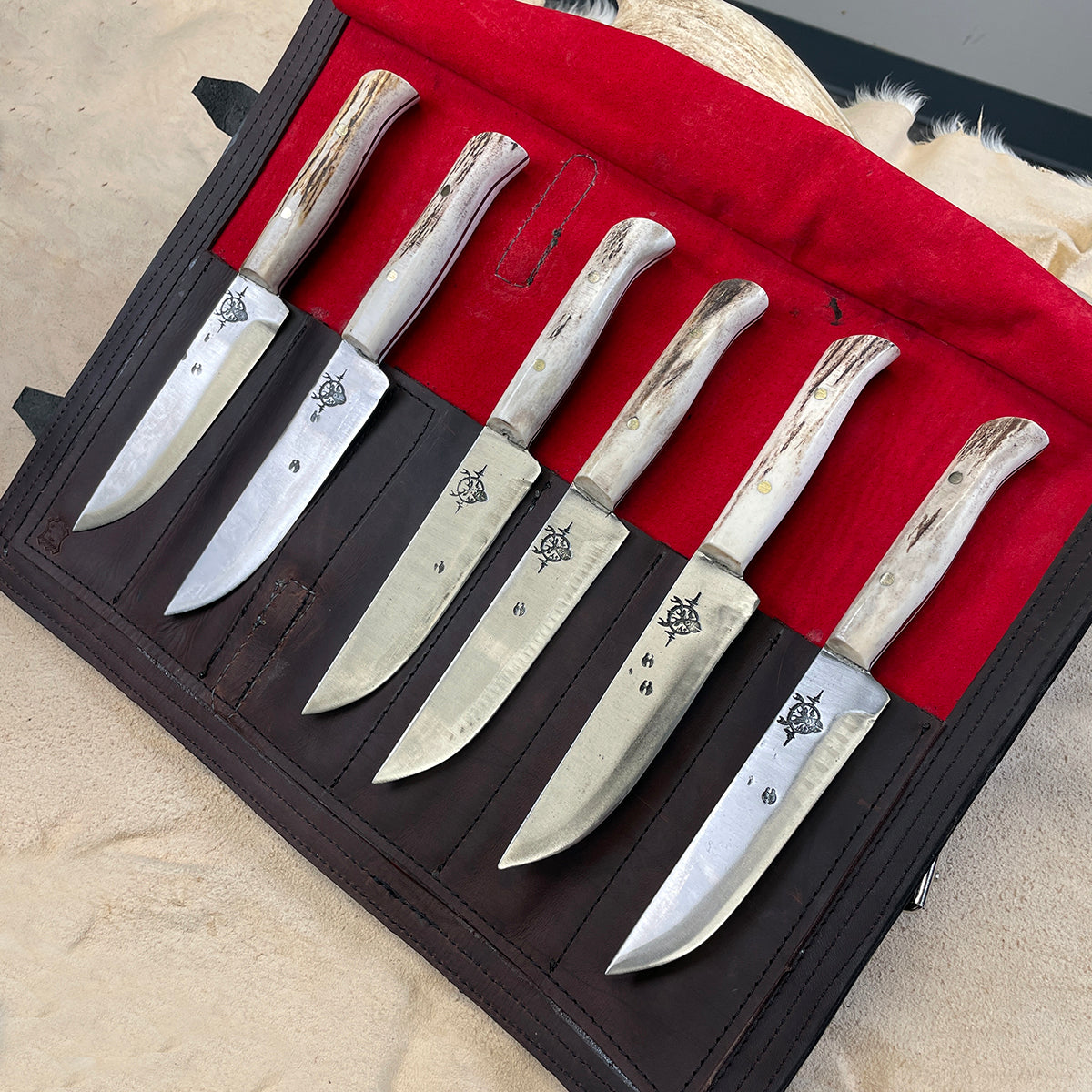 Heartbeat of a Hunter "The Wranglers" Steak Knives – Elevate Your Dining Experience in the Wild