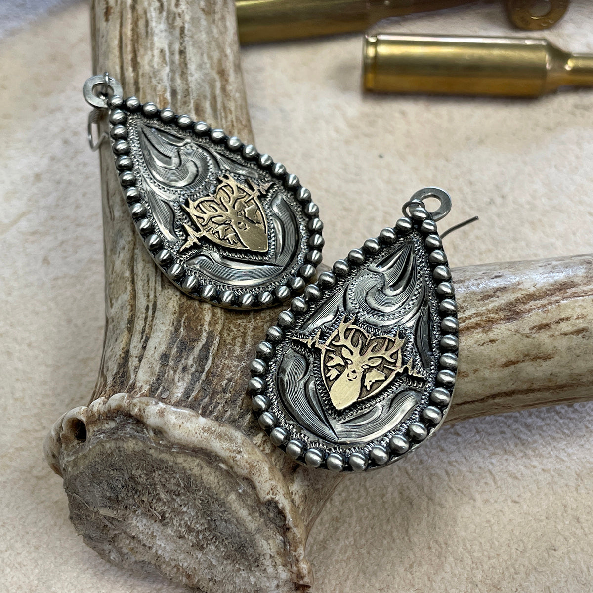 The Heartbeat of a Hunter Teardrop Earrings
