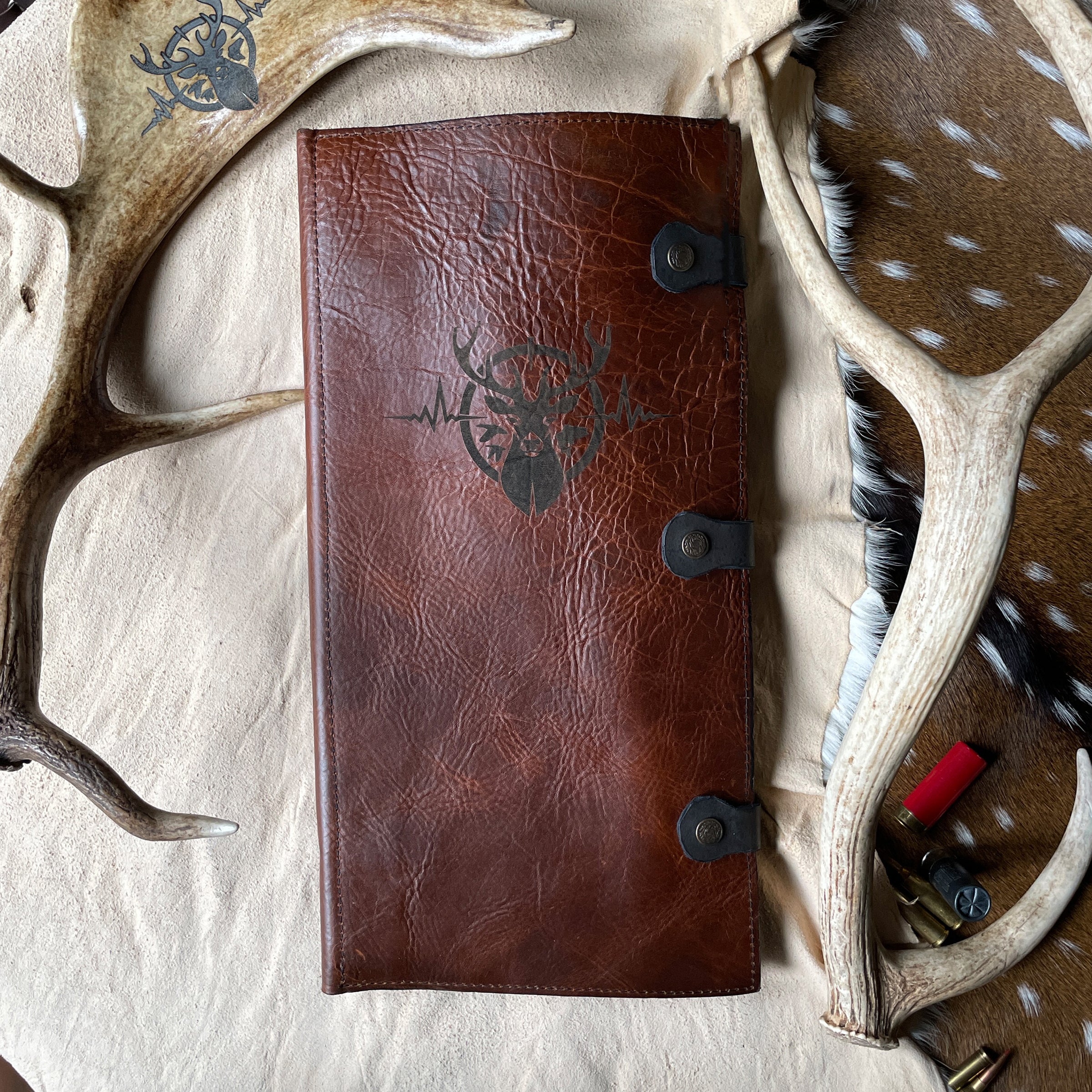 Heartbeat of a Hunter Leather Menu Case – Your Culinary Companion on the Go