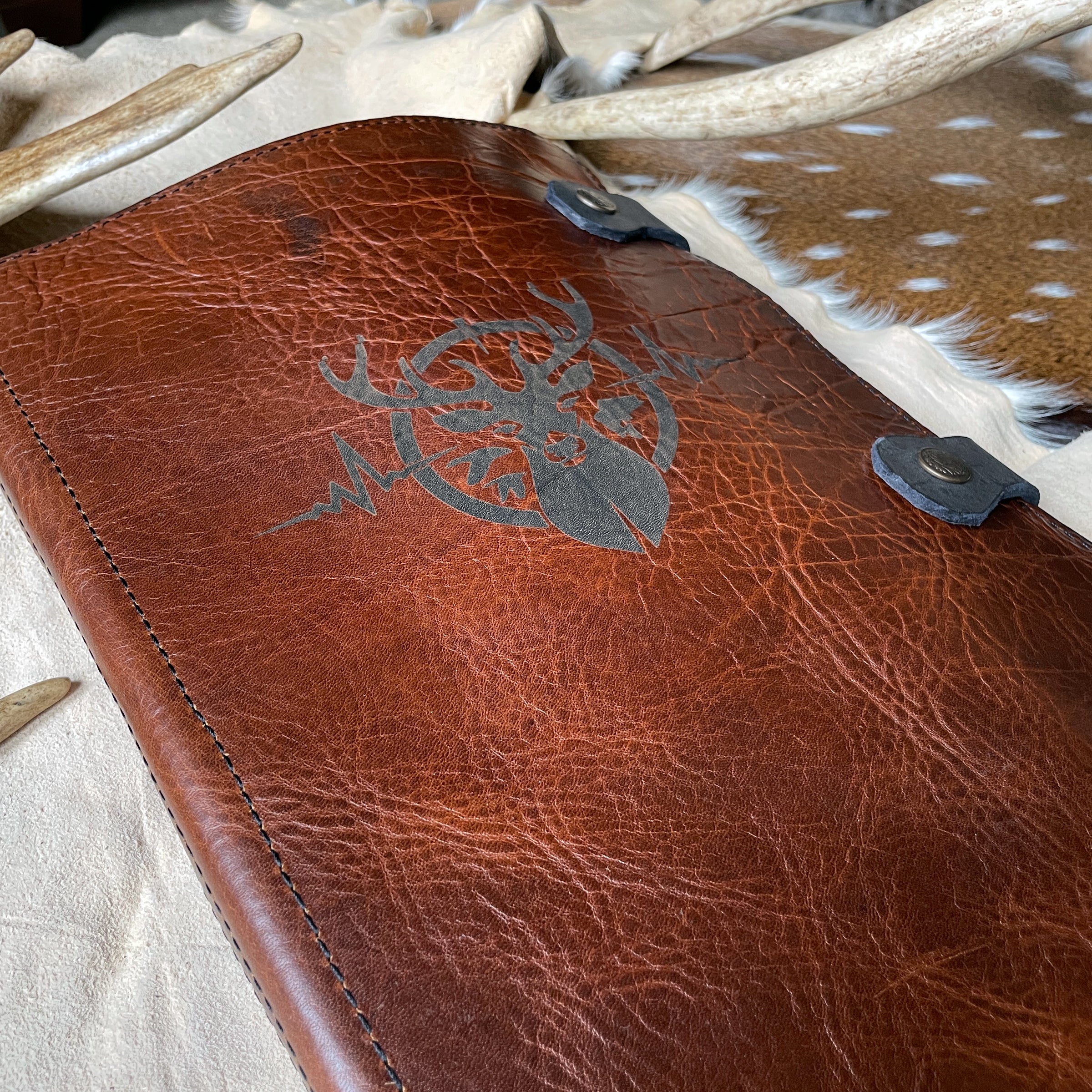 Heartbeat of a Hunter Leather Menu Case – Your Culinary Companion on the Go